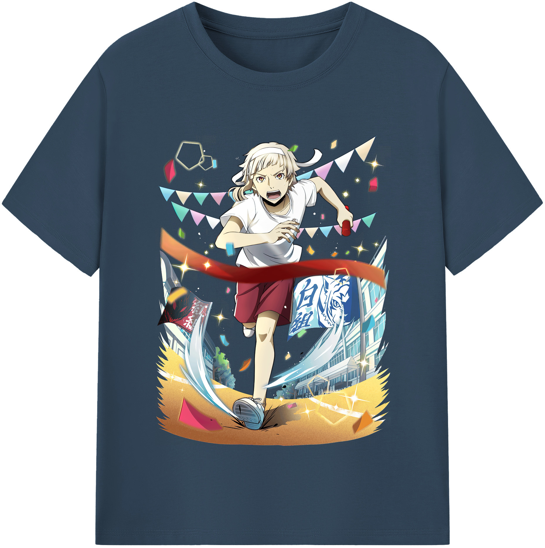 （画像用） 文豪ストレイドッグス Bungo Stray Dogs 綿100％半袖Tシャツ（フロントプリント）
