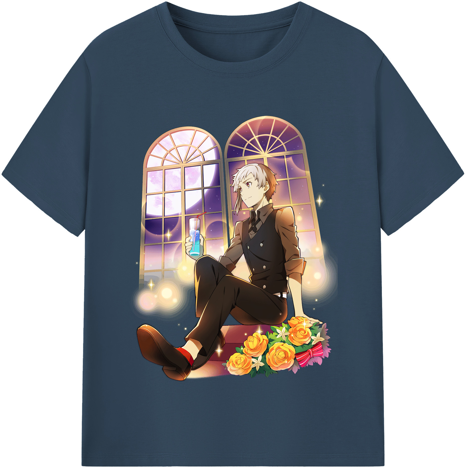 （画像用） 文豪ストレイドッグス Bungo Stray Dogs 綿100％半袖Tシャツ（フロントプリント）
