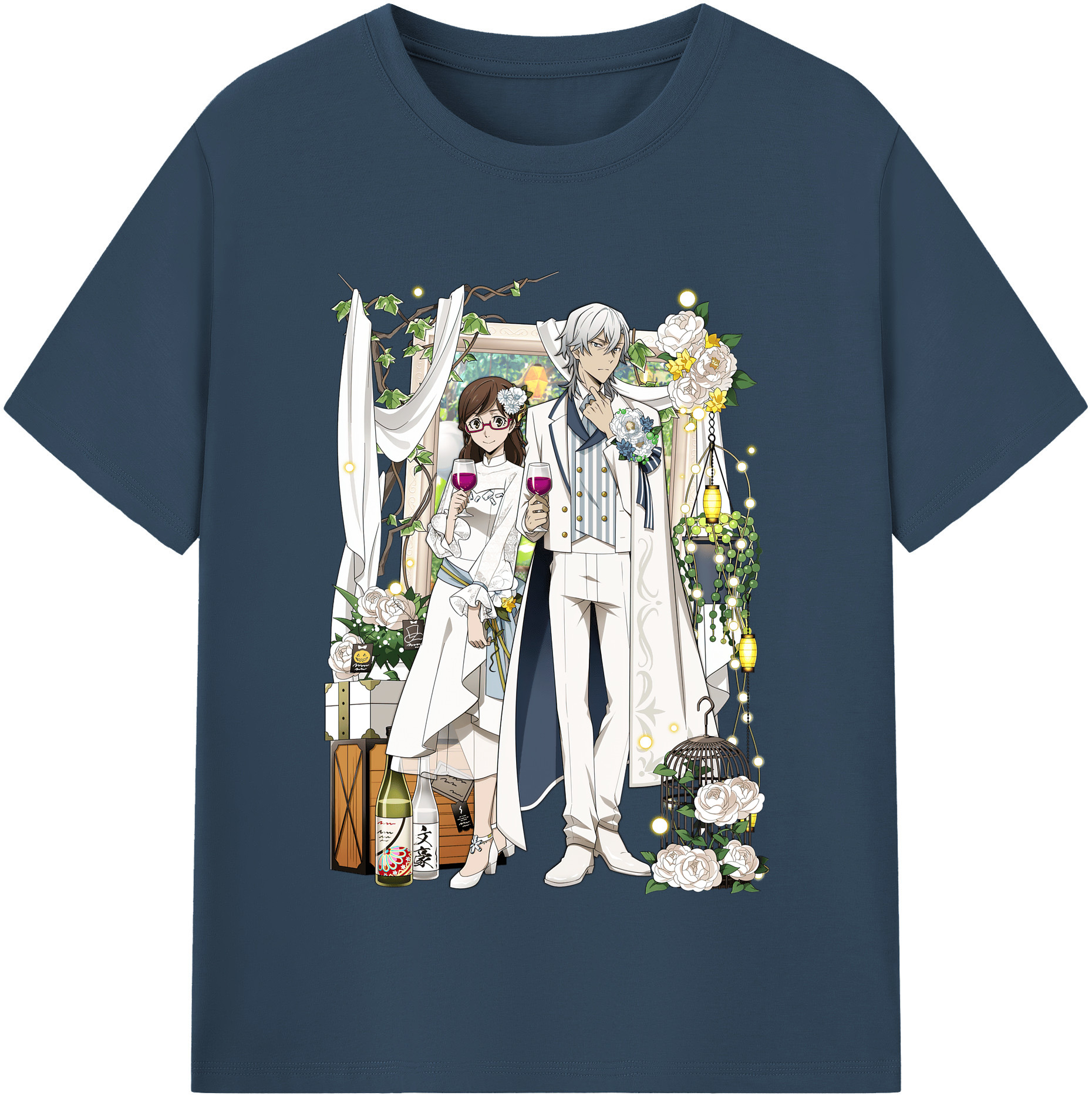 （画像用） 文豪ストレイドッグス Bungo Stray Dogs 綿100％半袖Tシャツ（フロントプリント）