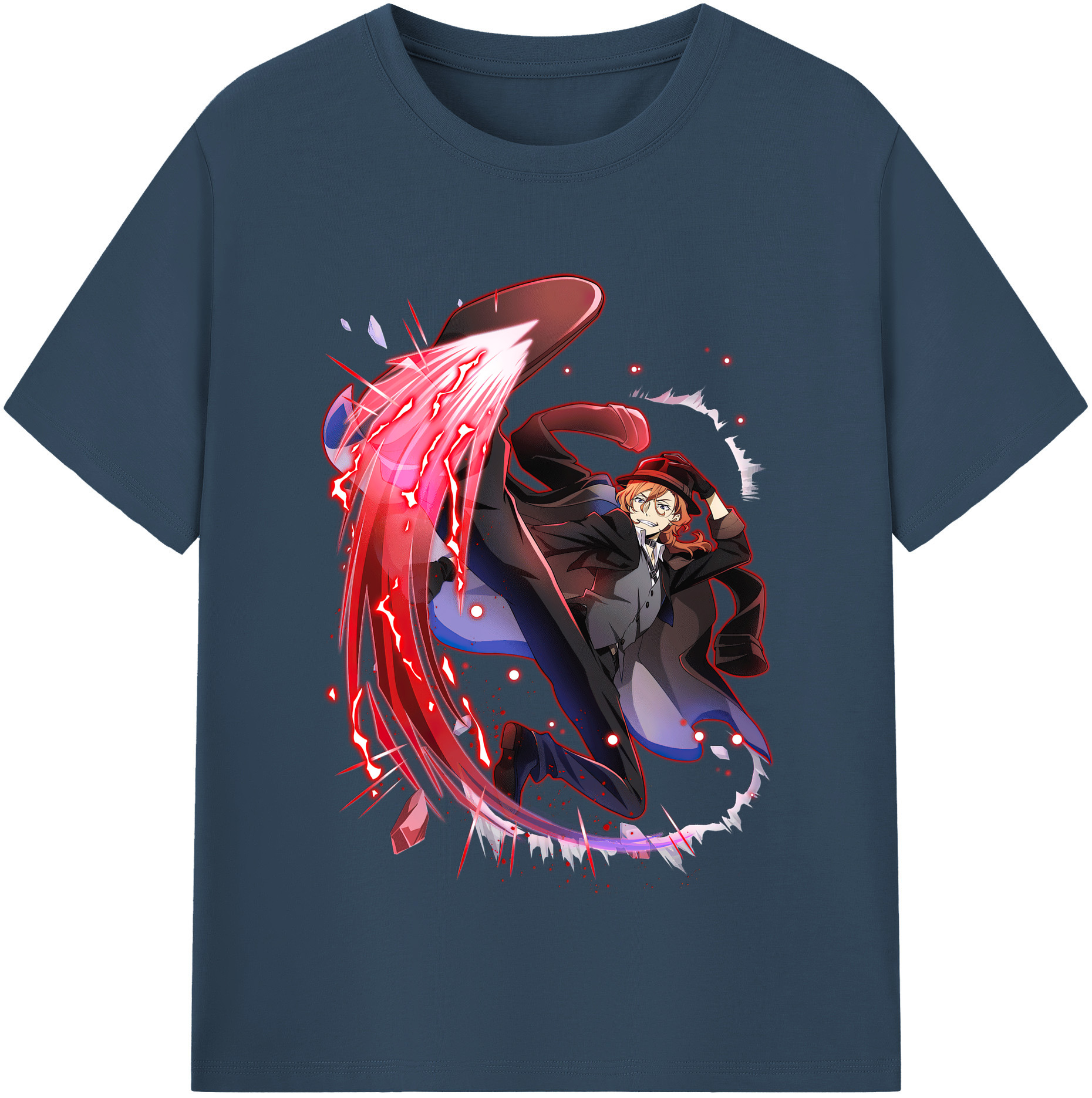 （画像用） 文豪ストレイドッグス Bungo Stray Dogs 綿100％半袖Tシャツ（フロントプリント）