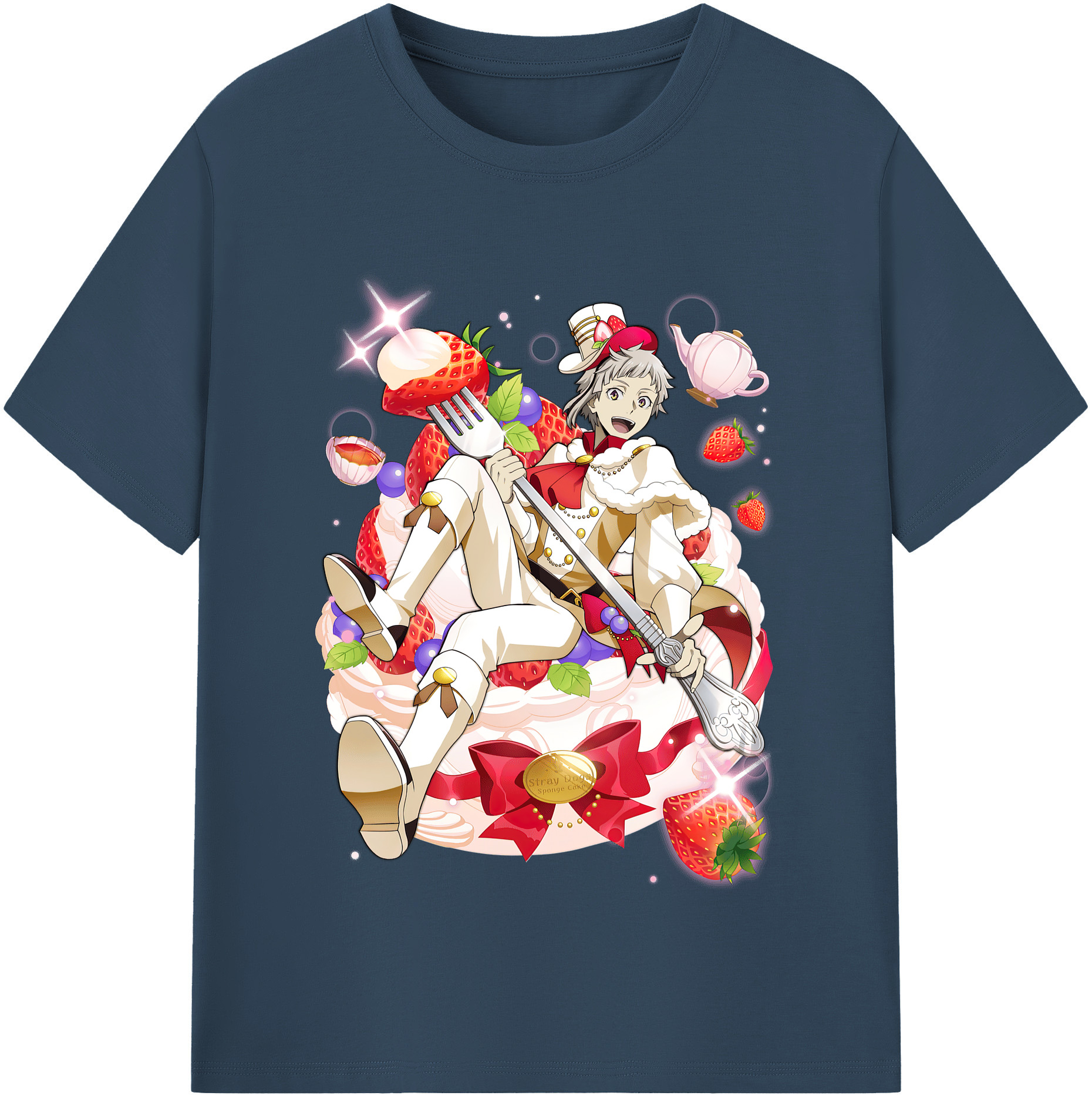（画像用） 文豪ストレイドッグス Bungo Stray Dogs 綿100％半袖Tシャツ（フロントプリント）