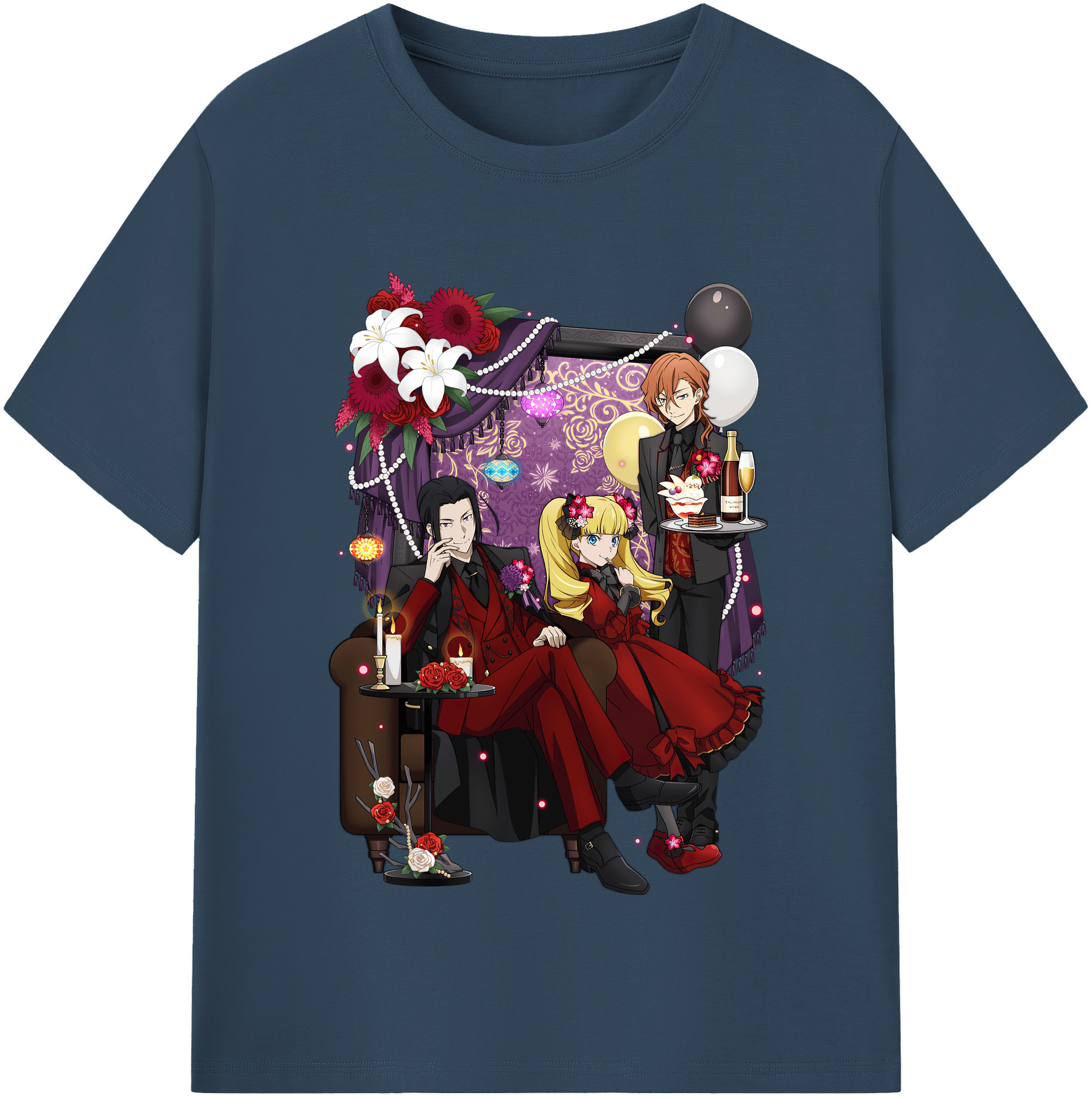 （画像用） 文豪ストレイドッグス Bungo Stray Dogs 綿100％半袖Tシャツ（フロントプリント）