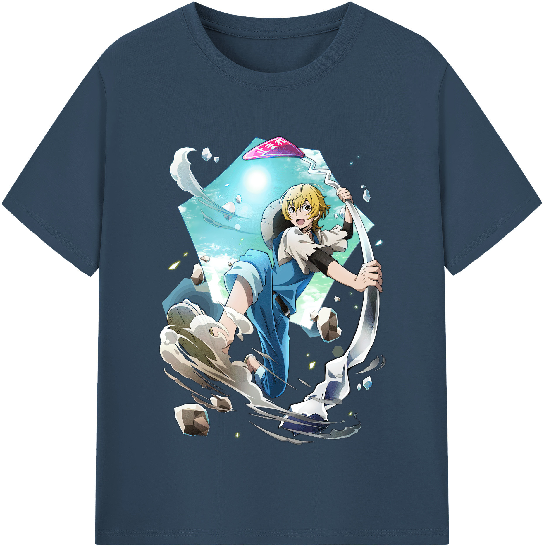 （画像用） 文豪ストレイドッグス Bungo Stray Dogs 綿100％半袖Tシャツ（フロントプリント）