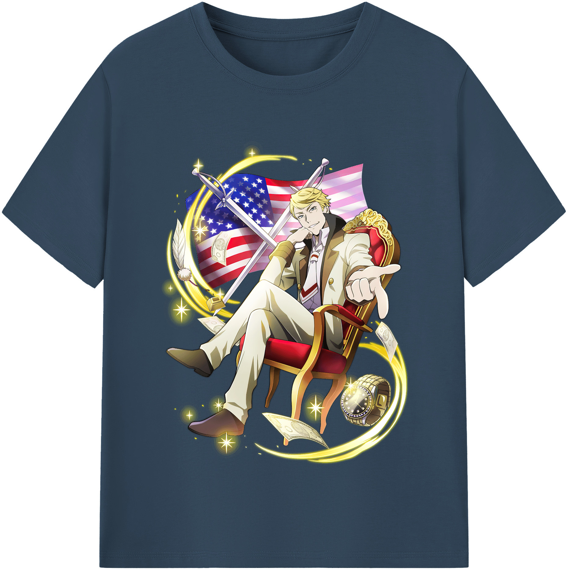 （画像用） 文豪ストレイドッグス Bungo Stray Dogs 綿100％半袖Tシャツ（フロントプリント）