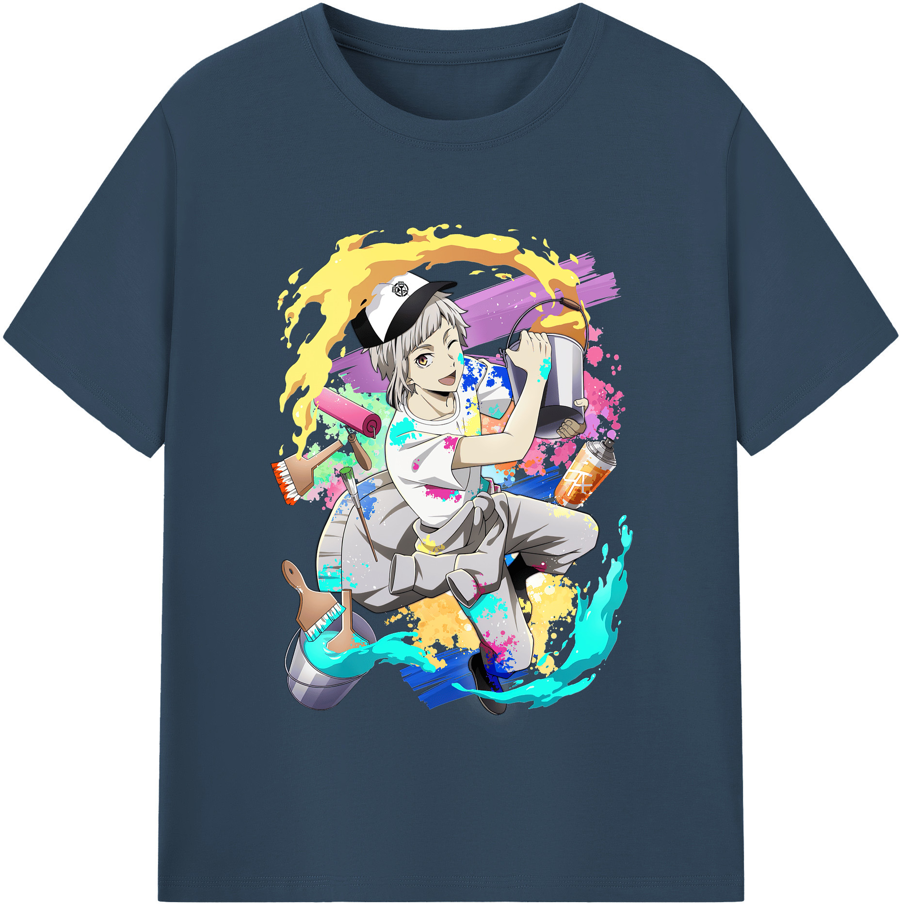（画像用） 文豪ストレイドッグス Bungo Stray Dogs 綿100％半袖Tシャツ（フロントプリント）