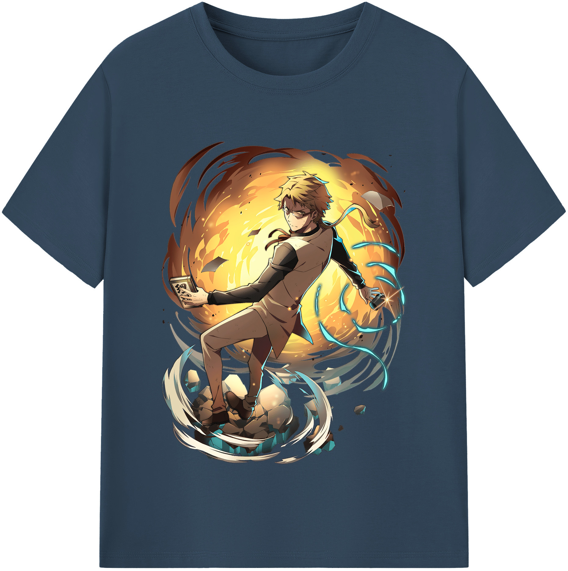 （画像用） 文豪ストレイドッグス Bungo Stray Dogs 綿100％半袖Tシャツ（フロントプリント）