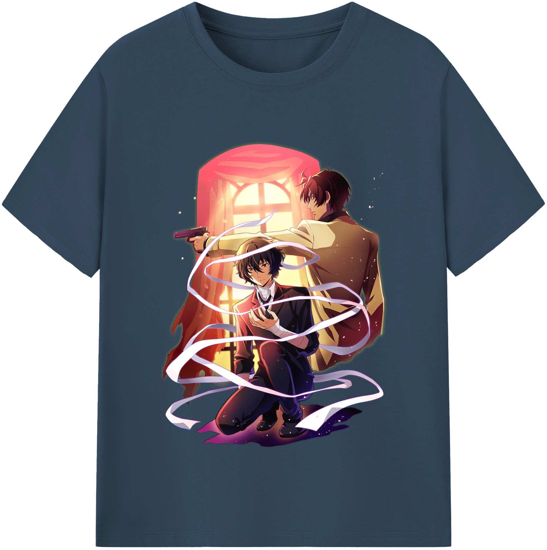 （画像用） 文豪ストレイドッグス Bungo Stray Dogs 綿100％半袖Tシャツ（フロントプリント）