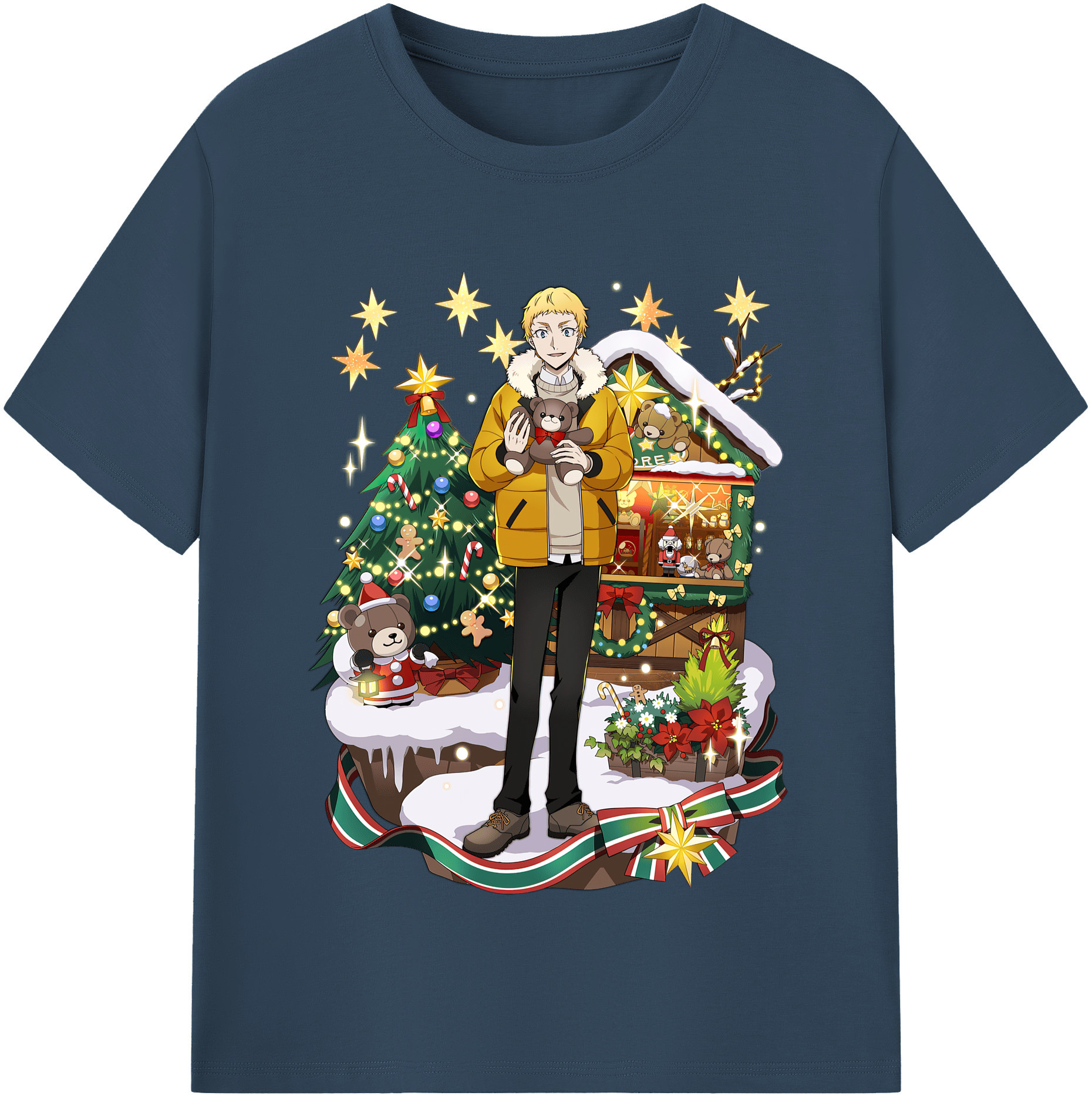 （画像用） 文豪ストレイドッグス Bungo Stray Dogs 綿100％半袖Tシャツ（フロントプリント）
