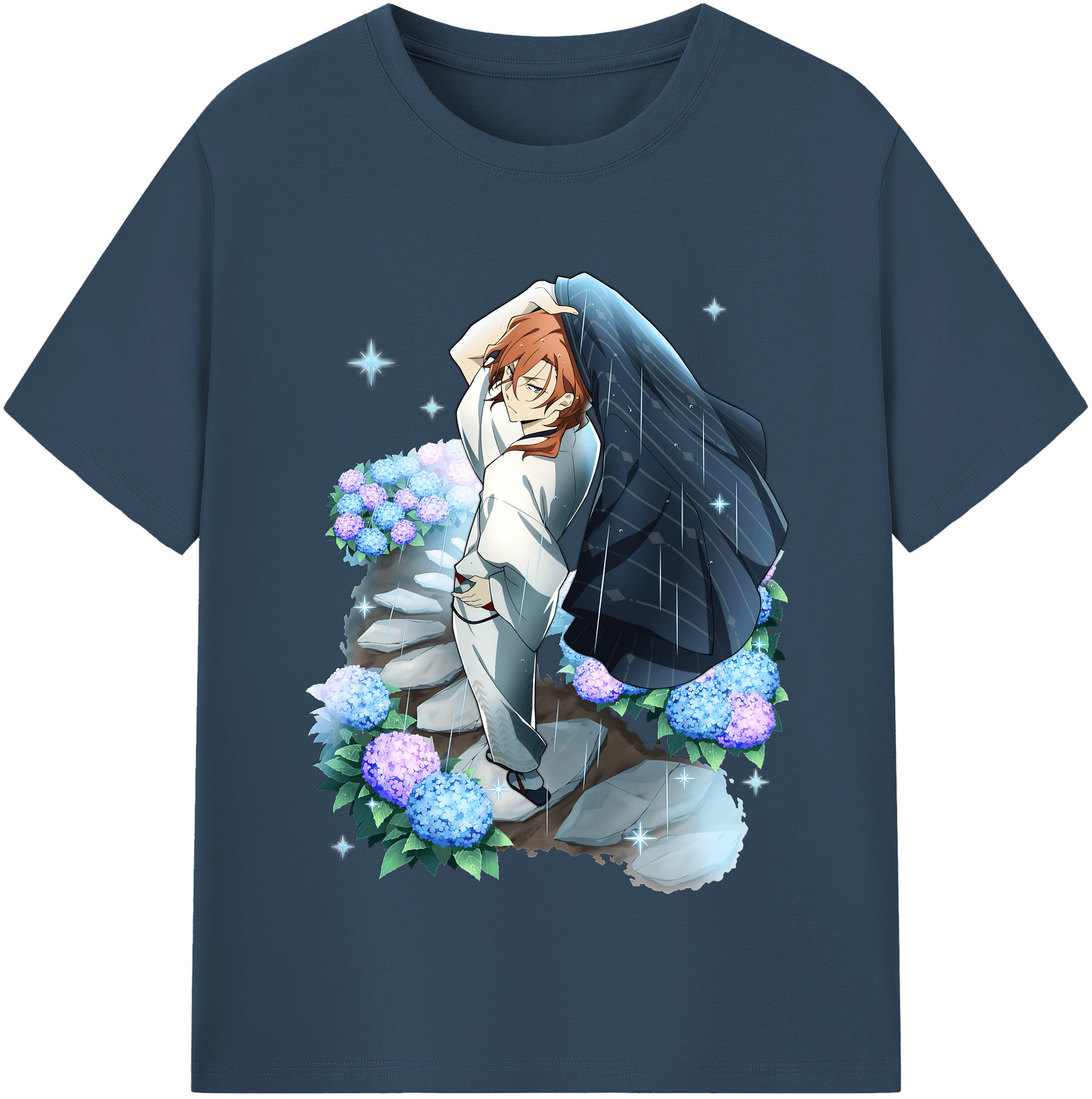 （画像用） 文豪ストレイドッグス Bungo Stray Dogs 綿100％半袖Tシャツ（フロントプリント）
