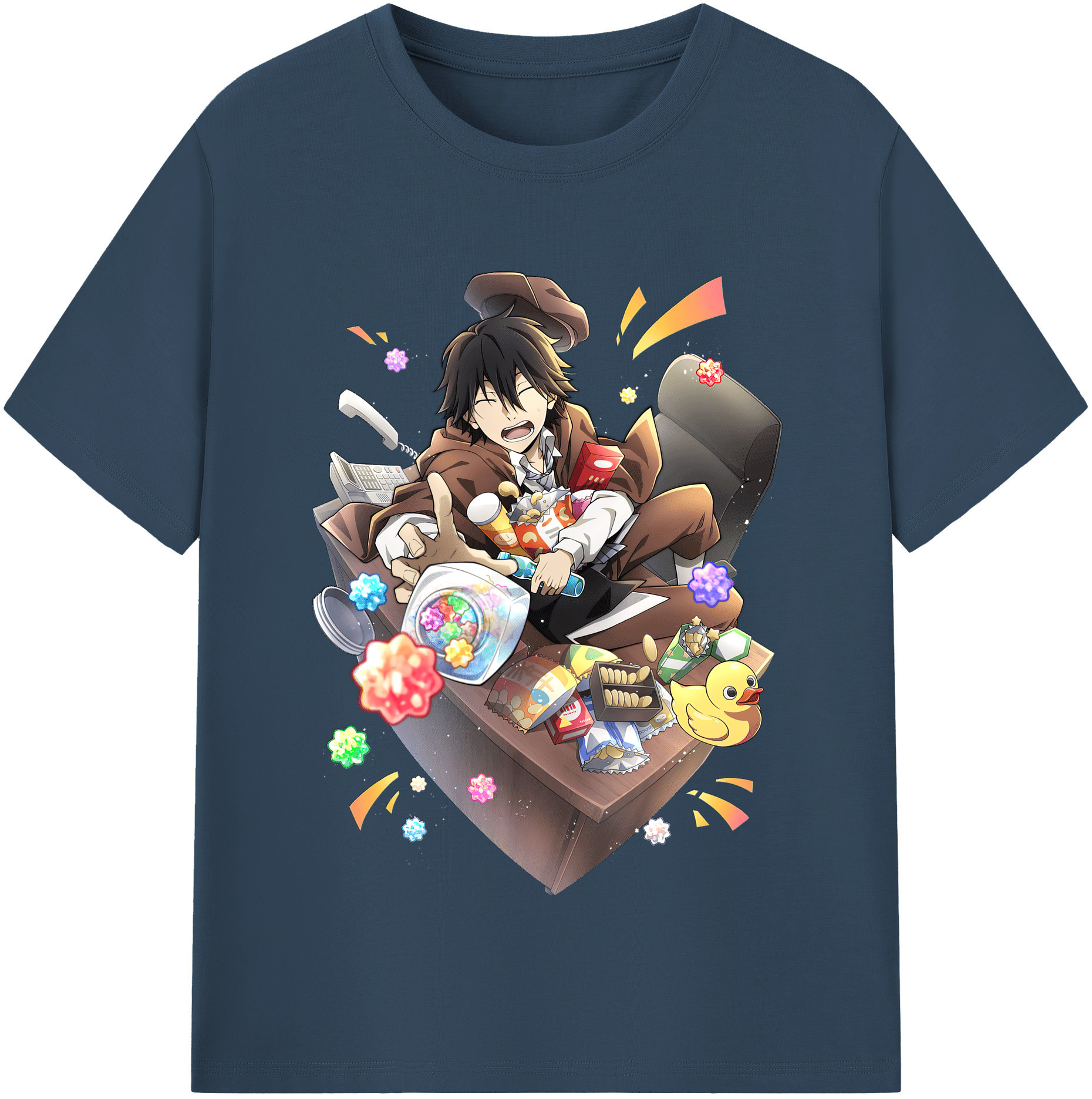 （画像用） 文豪ストレイドッグス Bungo Stray Dogs 綿100％半袖Tシャツ（フロントプリント）