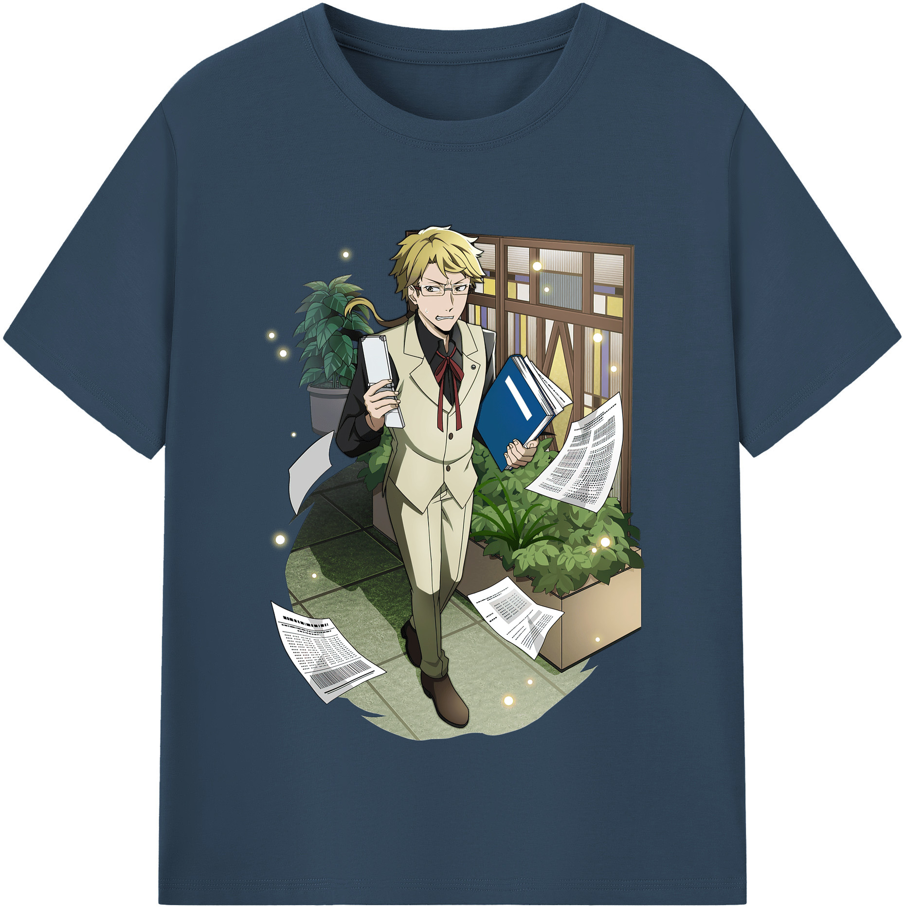 （画像用） 文豪ストレイドッグス Bungo Stray Dogs 綿100％半袖Tシャツ（フロントプリント）