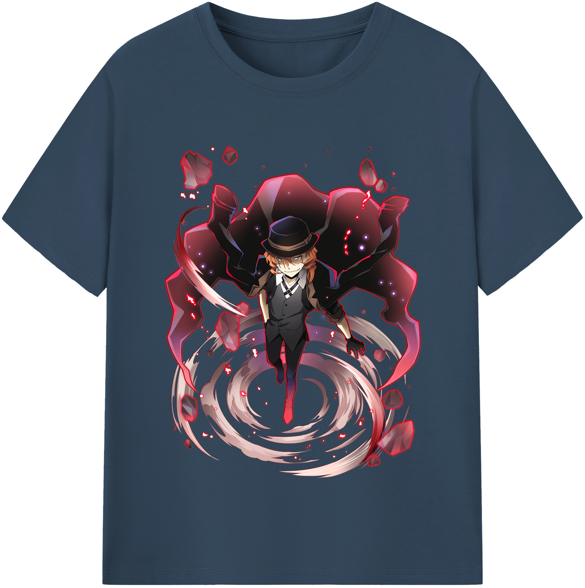 （画像用） 文豪ストレイドッグス Bungo Stray Dogs 綿100％半袖Tシャツ（フロントプリント）
