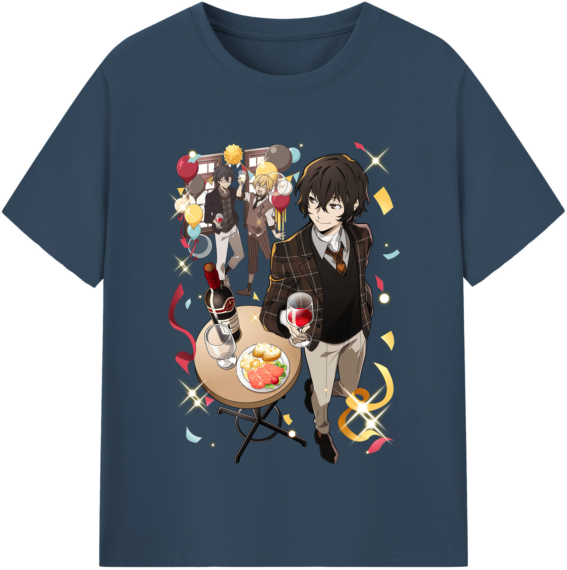 （画像用） 文豪ストレイドッグス Bungo Stray Dogs 綿100％半袖Tシャツ（フロントプリント）