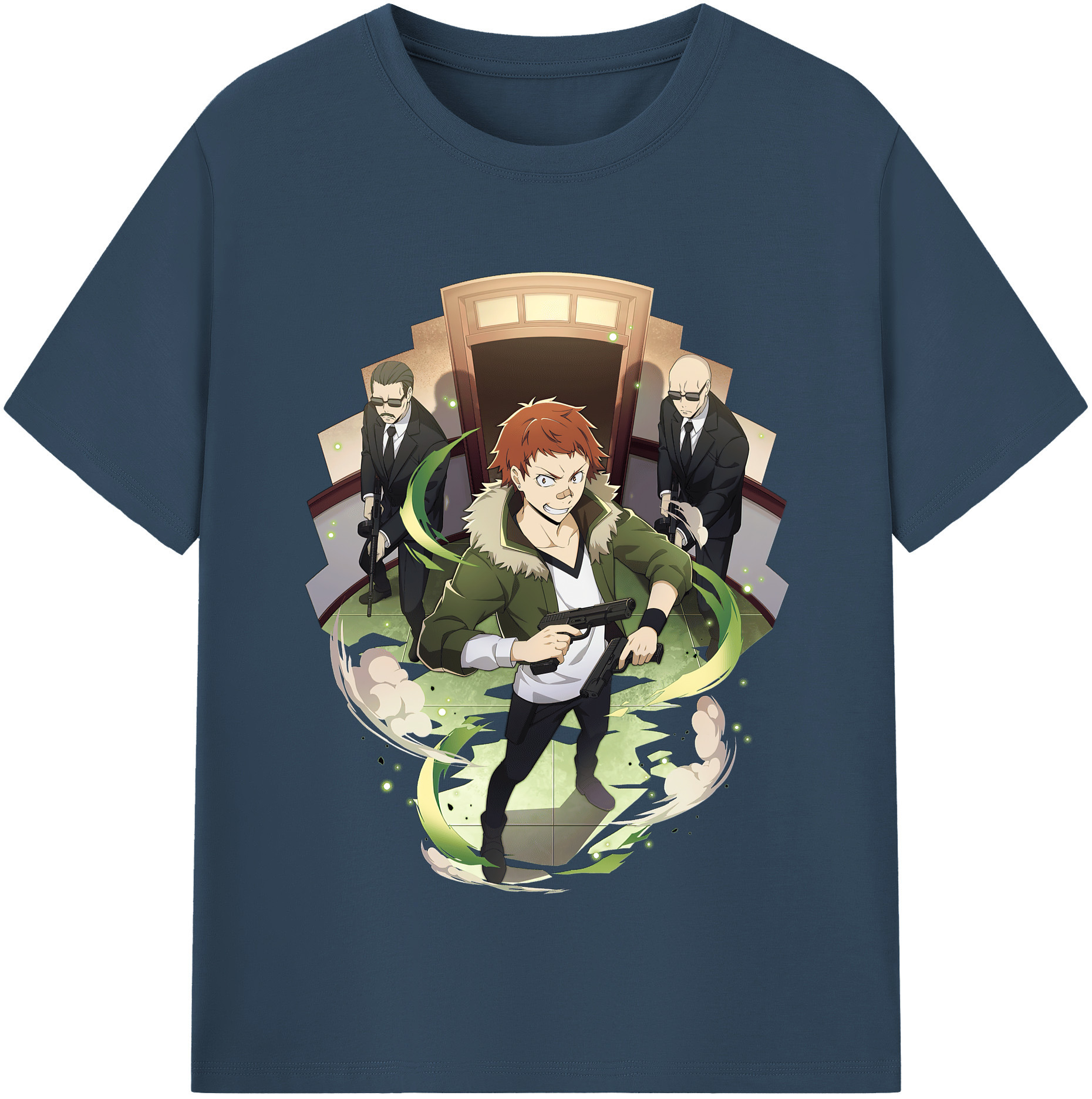 （画像用） 文豪ストレイドッグス Bungo Stray Dogs 綿100％半袖Tシャツ（フロントプリント）