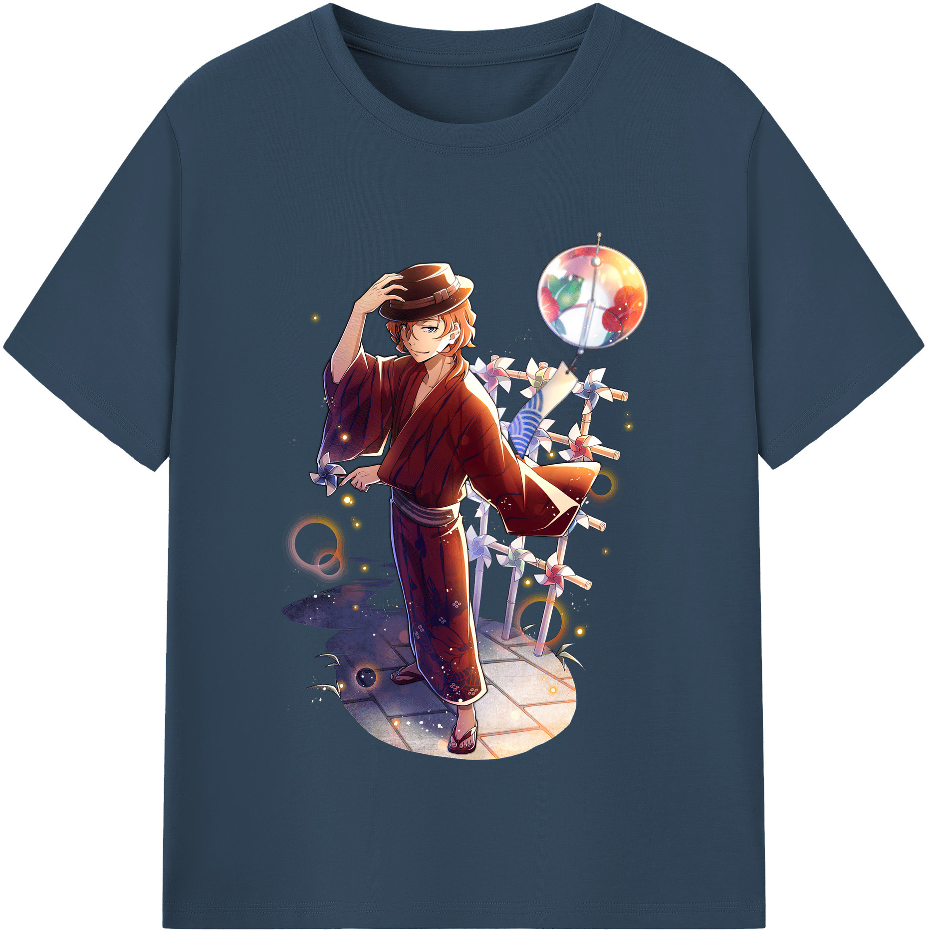 （画像用） 文豪ストレイドッグス Bungo Stray Dogs 綿100％半袖Tシャツ（フロントプリント）