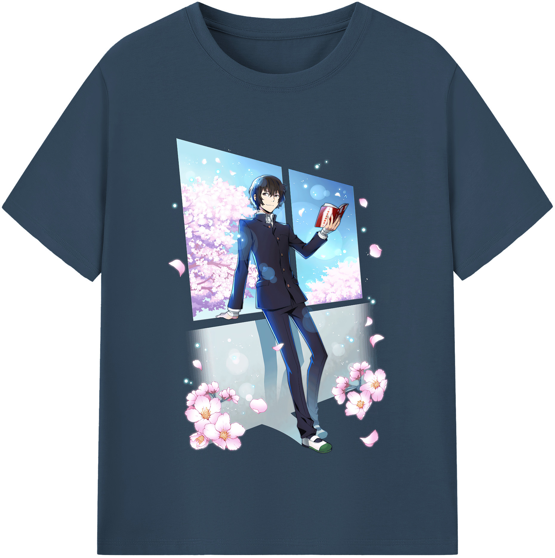 （画像用） 文豪ストレイドッグス Bungo Stray Dogs 綿100％半袖Tシャツ（フロントプリント）