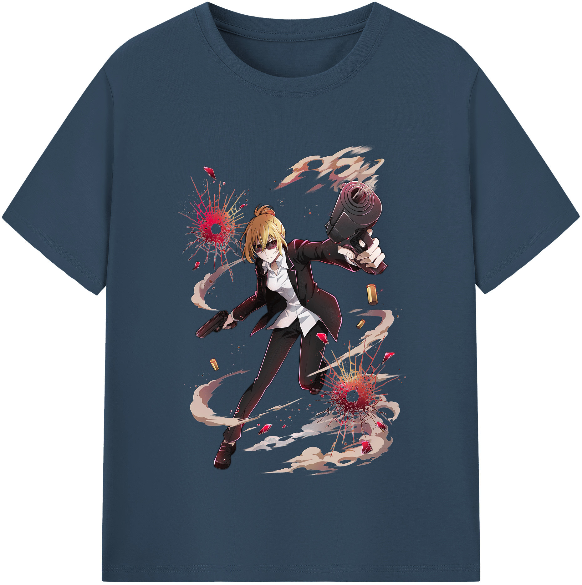 （画像用） 文豪ストレイドッグス Bungo Stray Dogs 綿100％半袖Tシャツ（フロントプリント）