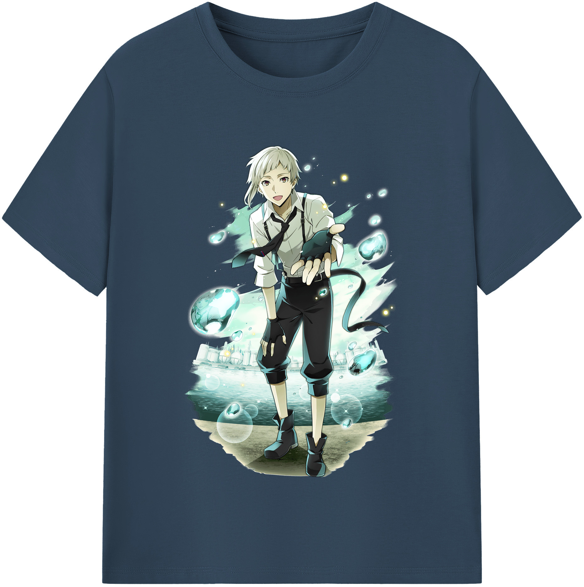 （画像用） 文豪ストレイドッグス Bungo Stray Dogs 綿100％半袖Tシャツ（フロントプリント）