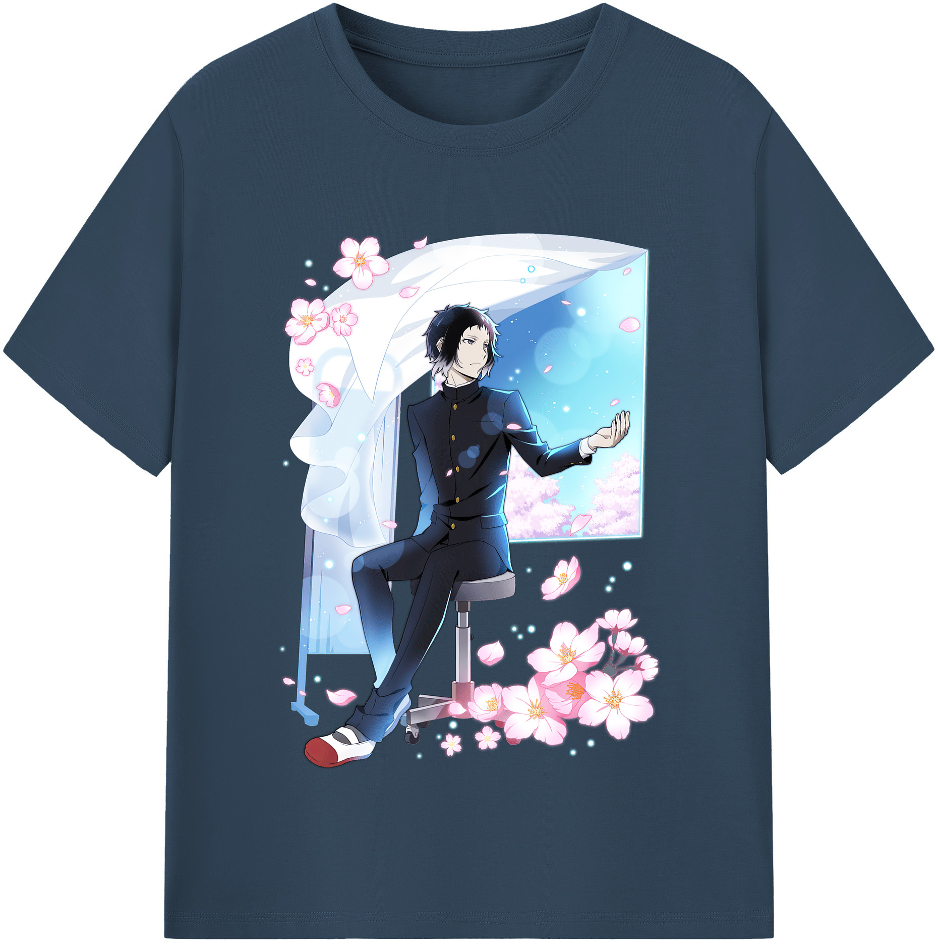 （画像用） 文豪ストレイドッグス Bungo Stray Dogs 綿100％半袖Tシャツ（フロントプリント）