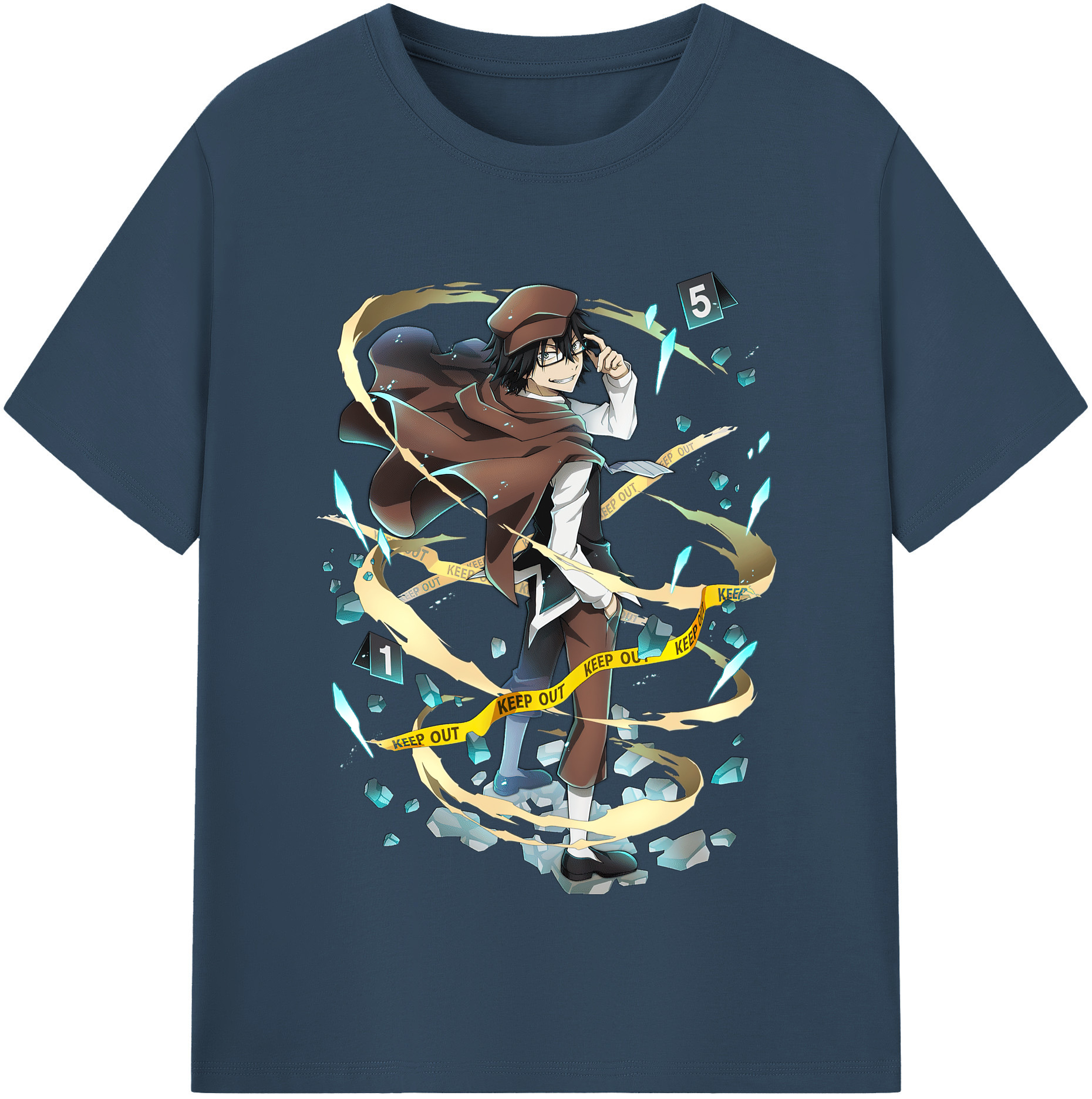 （画像用） 文豪ストレイドッグス Bungo Stray Dogs 綿100％半袖Tシャツ（フロントプリント）