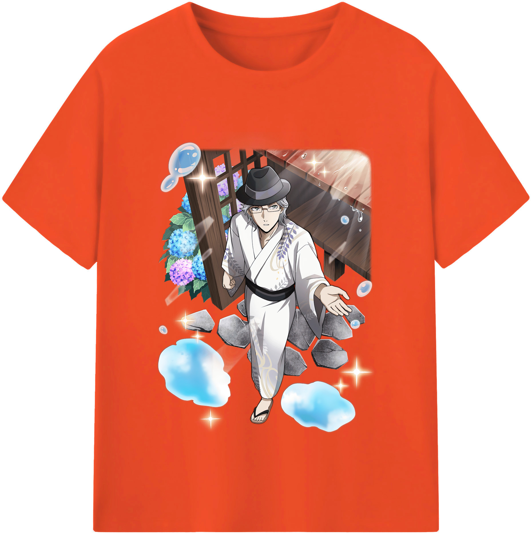 （画像用） 文豪ストレイドッグス Bungo Stray Dogs 綿100％半袖Tシャツ（フロントプリント）
