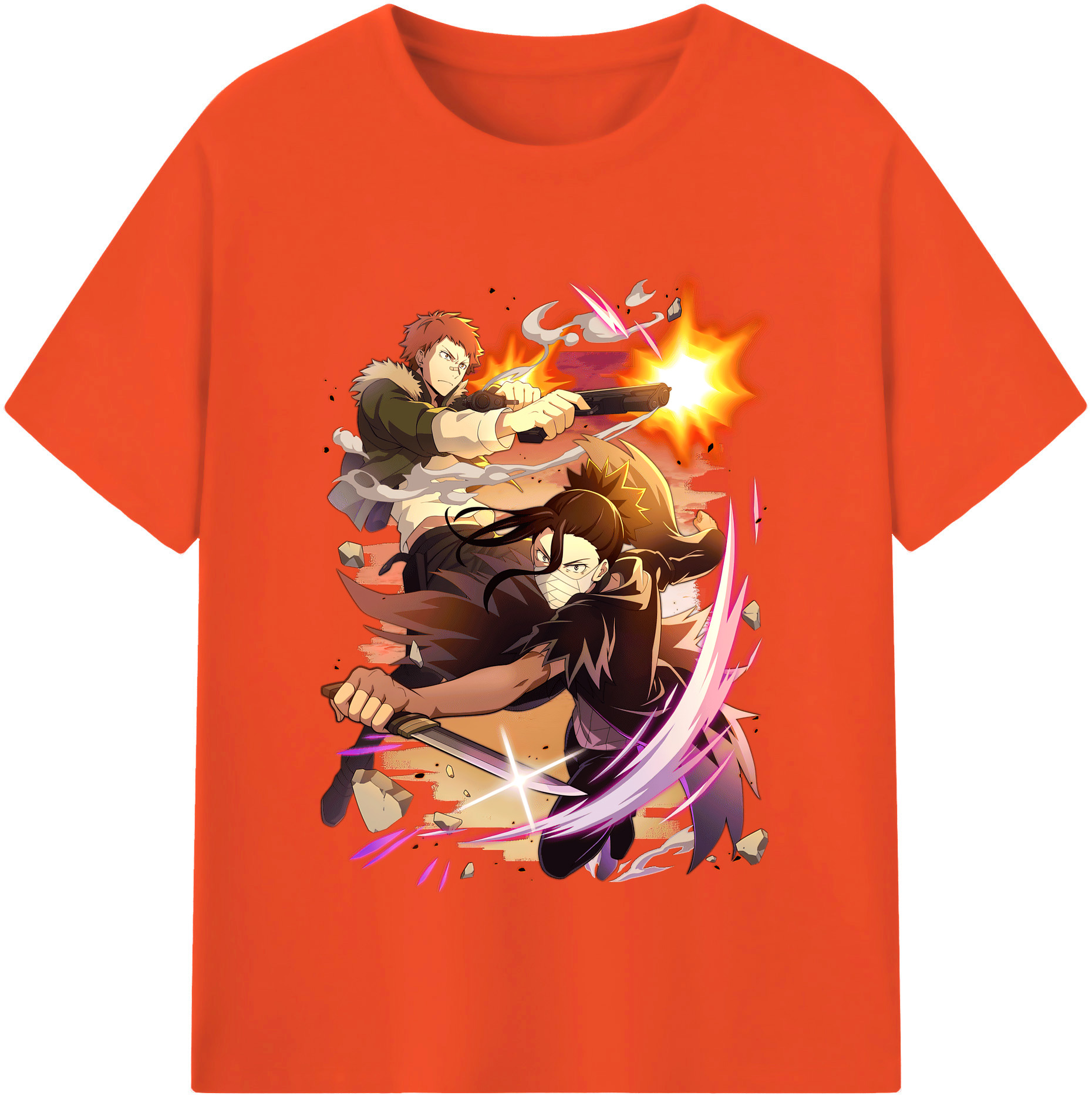 （画像用） 文豪ストレイドッグス Bungo Stray Dogs 綿100％半袖Tシャツ（フロントプリント）