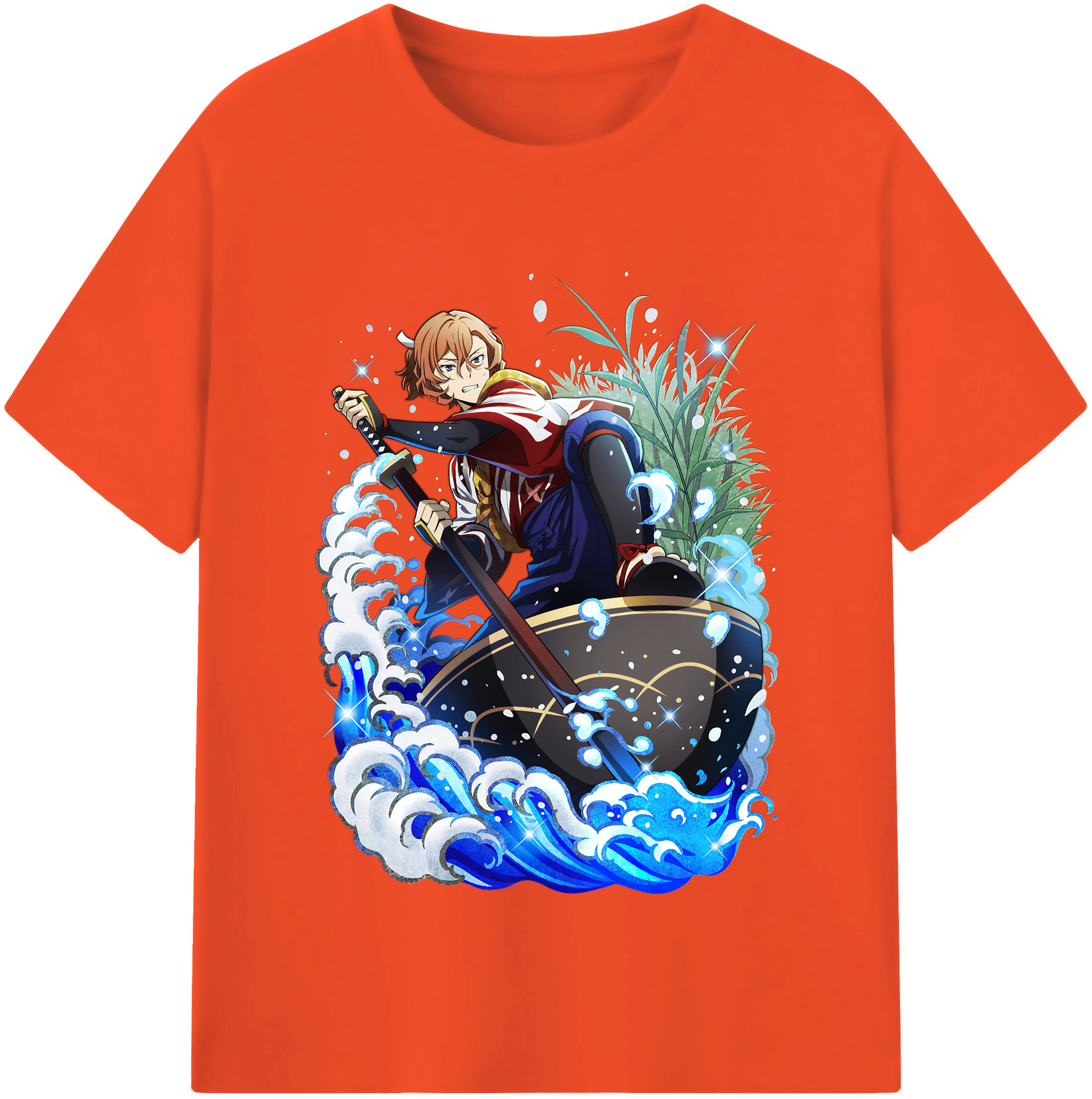 （画像用） 文豪ストレイドッグス Bungo Stray Dogs 綿100％半袖Tシャツ（フロントプリント）