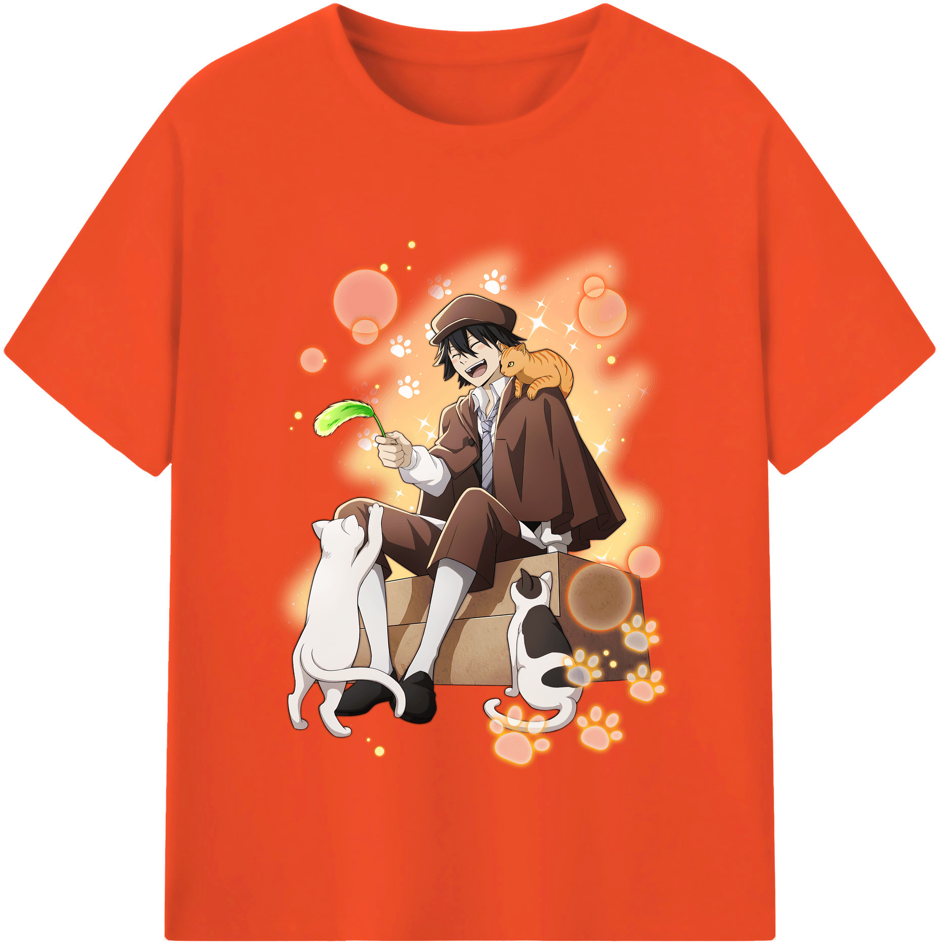 （画像用） 文豪ストレイドッグス Bungo Stray Dogs 綿100％半袖Tシャツ（フロントプリント）