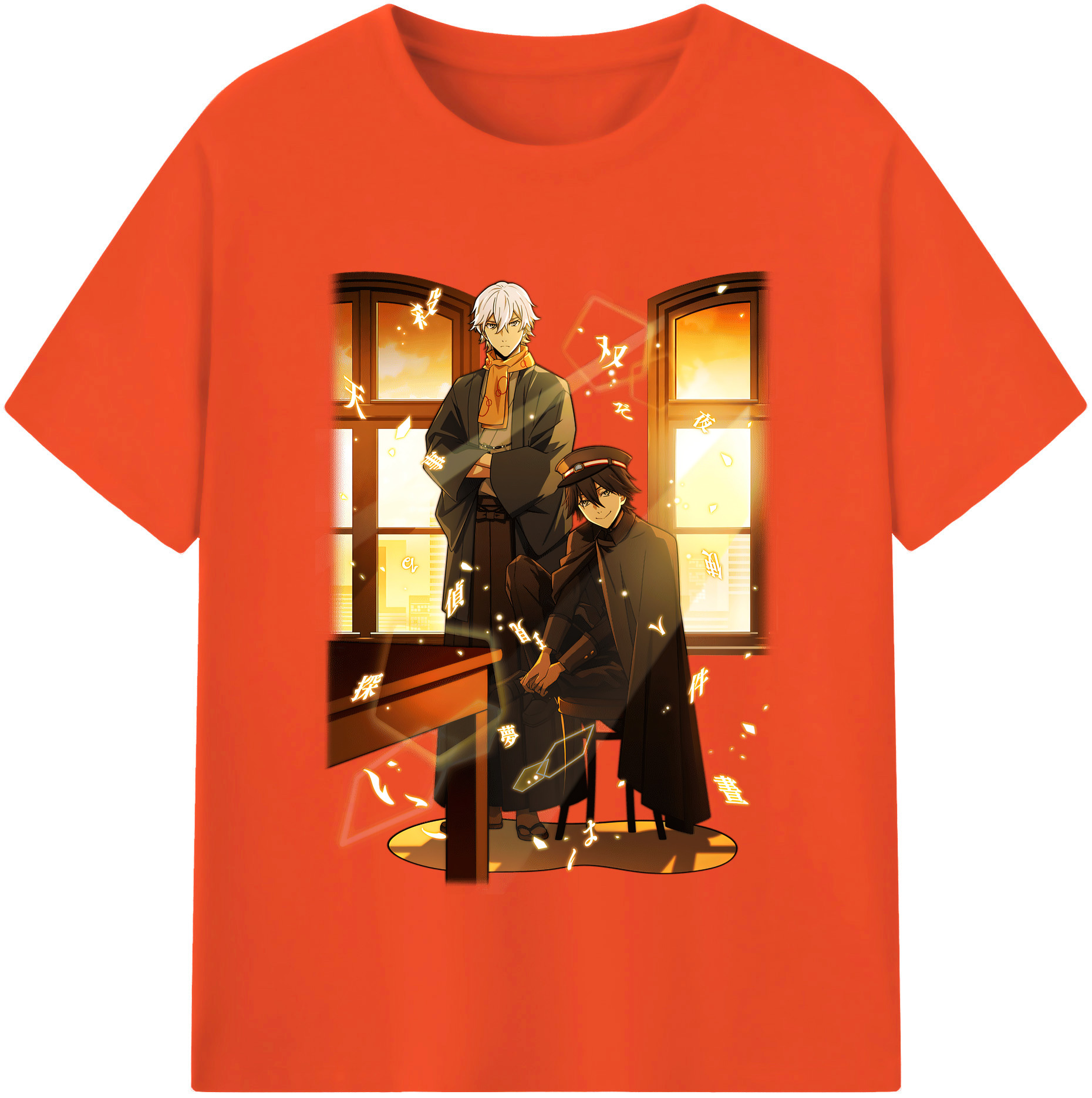 （画像用） 文豪ストレイドッグス Bungo Stray Dogs 綿100％半袖Tシャツ（フロントプリント）