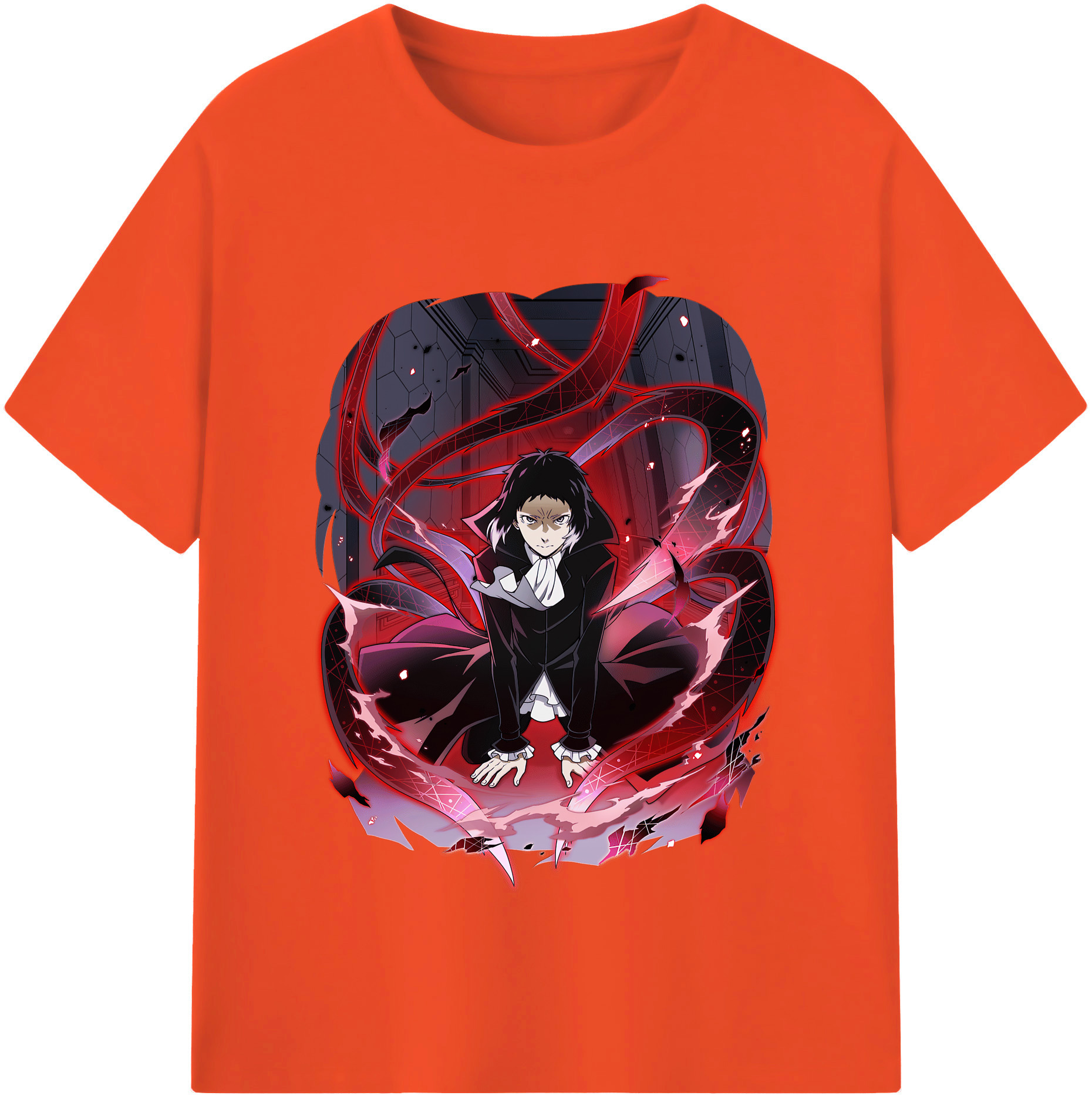 （画像用） 文豪ストレイドッグス Bungo Stray Dogs 綿100％半袖Tシャツ（フロントプリント）