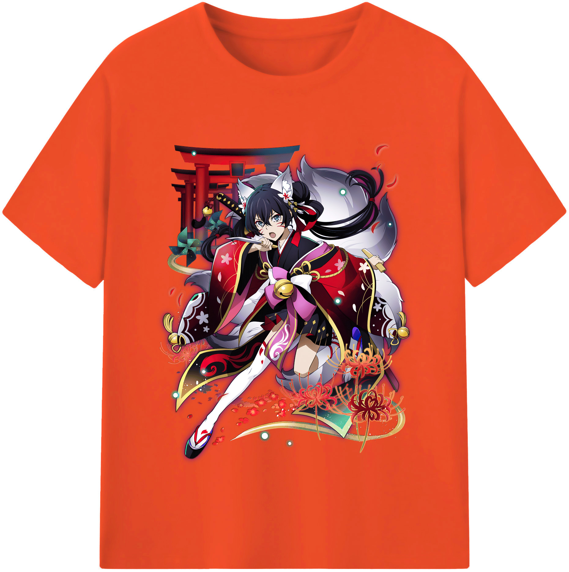 （画像用） 文豪ストレイドッグス Bungo Stray Dogs 綿100％半袖Tシャツ（フロントプリント）