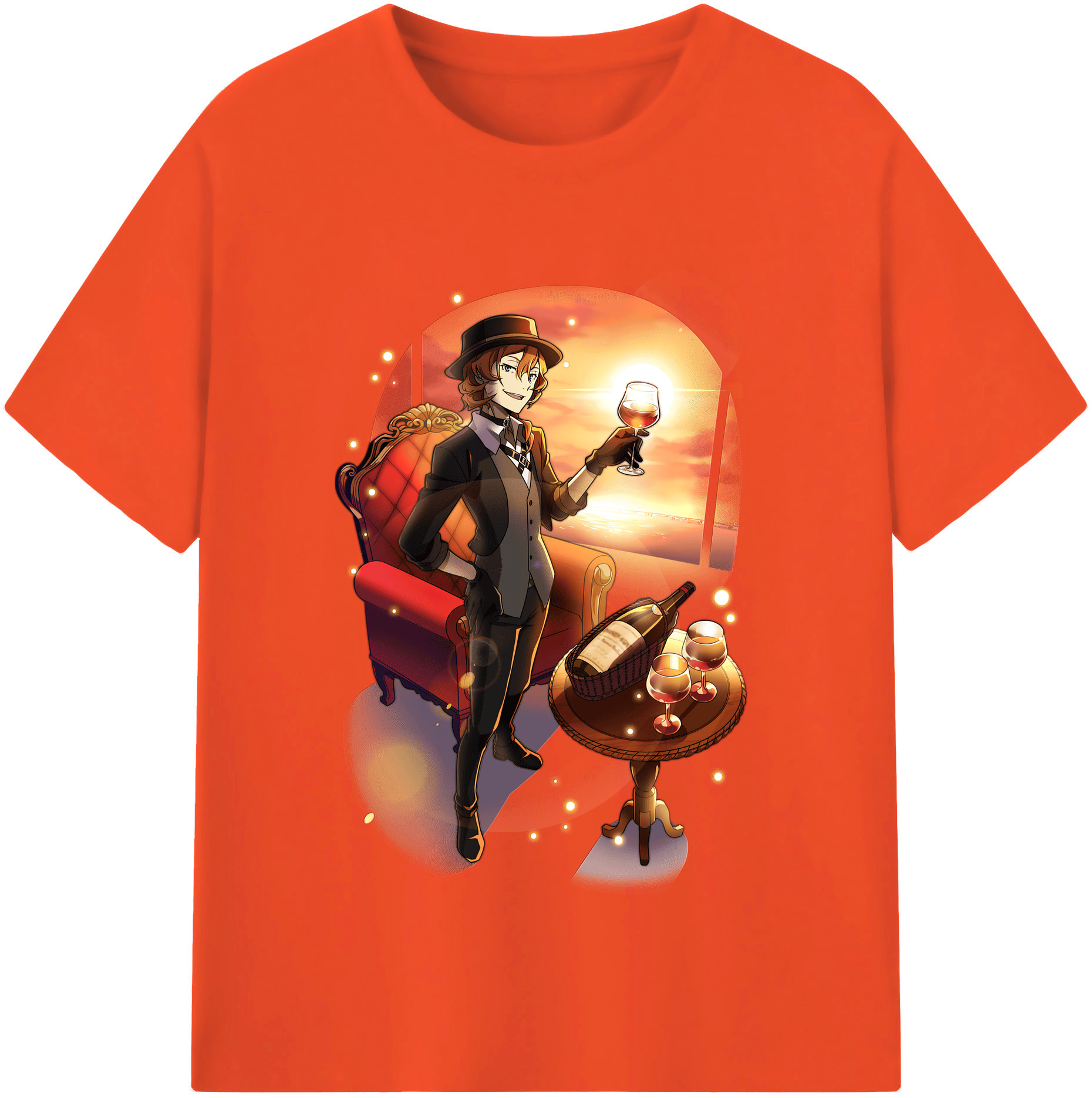 （画像用） 文豪ストレイドッグス Bungo Stray Dogs 綿100％半袖Tシャツ（フロントプリント）