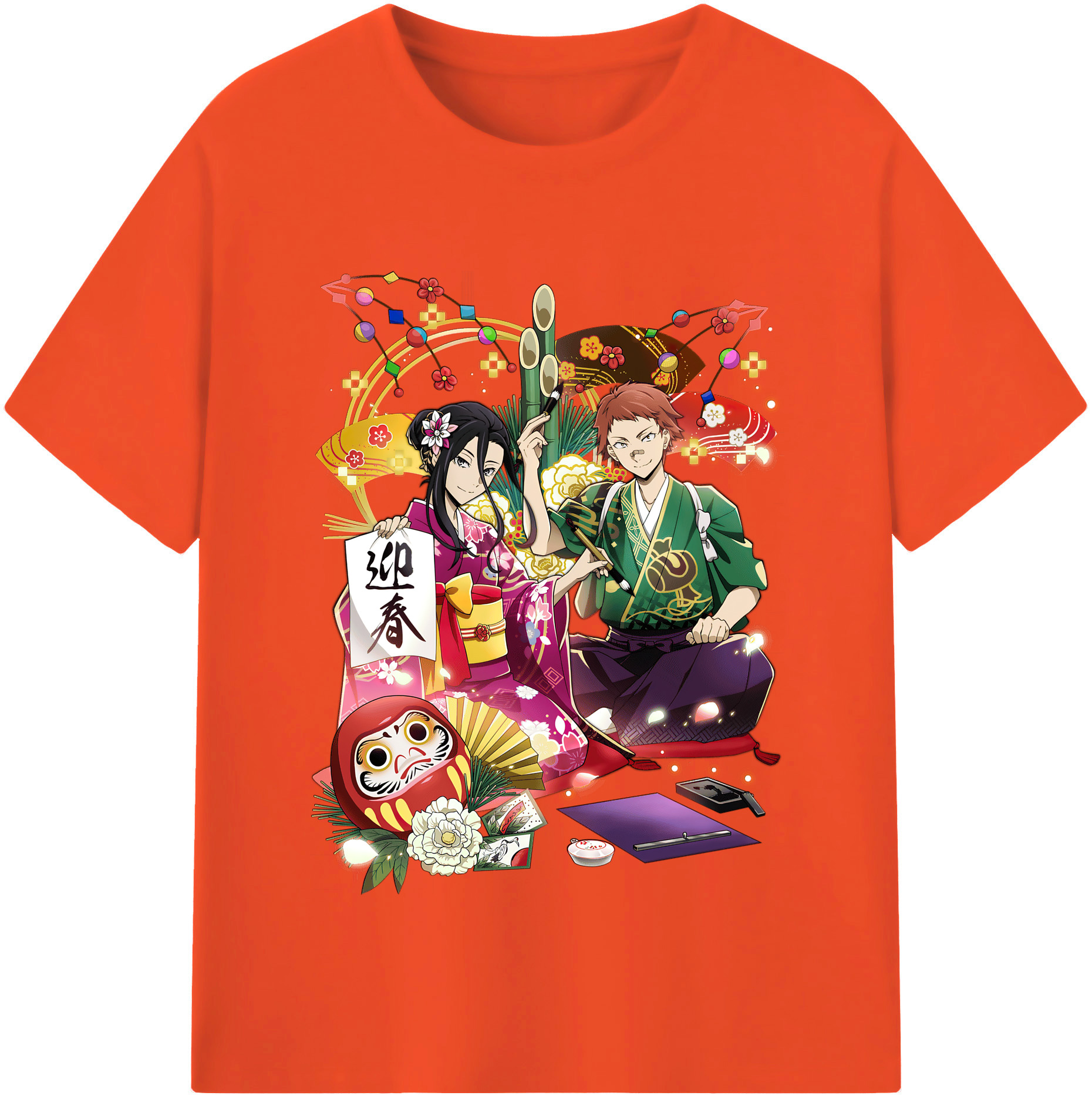 （画像用） 文豪ストレイドッグス Bungo Stray Dogs 綿100％半袖Tシャツ（フロントプリント）