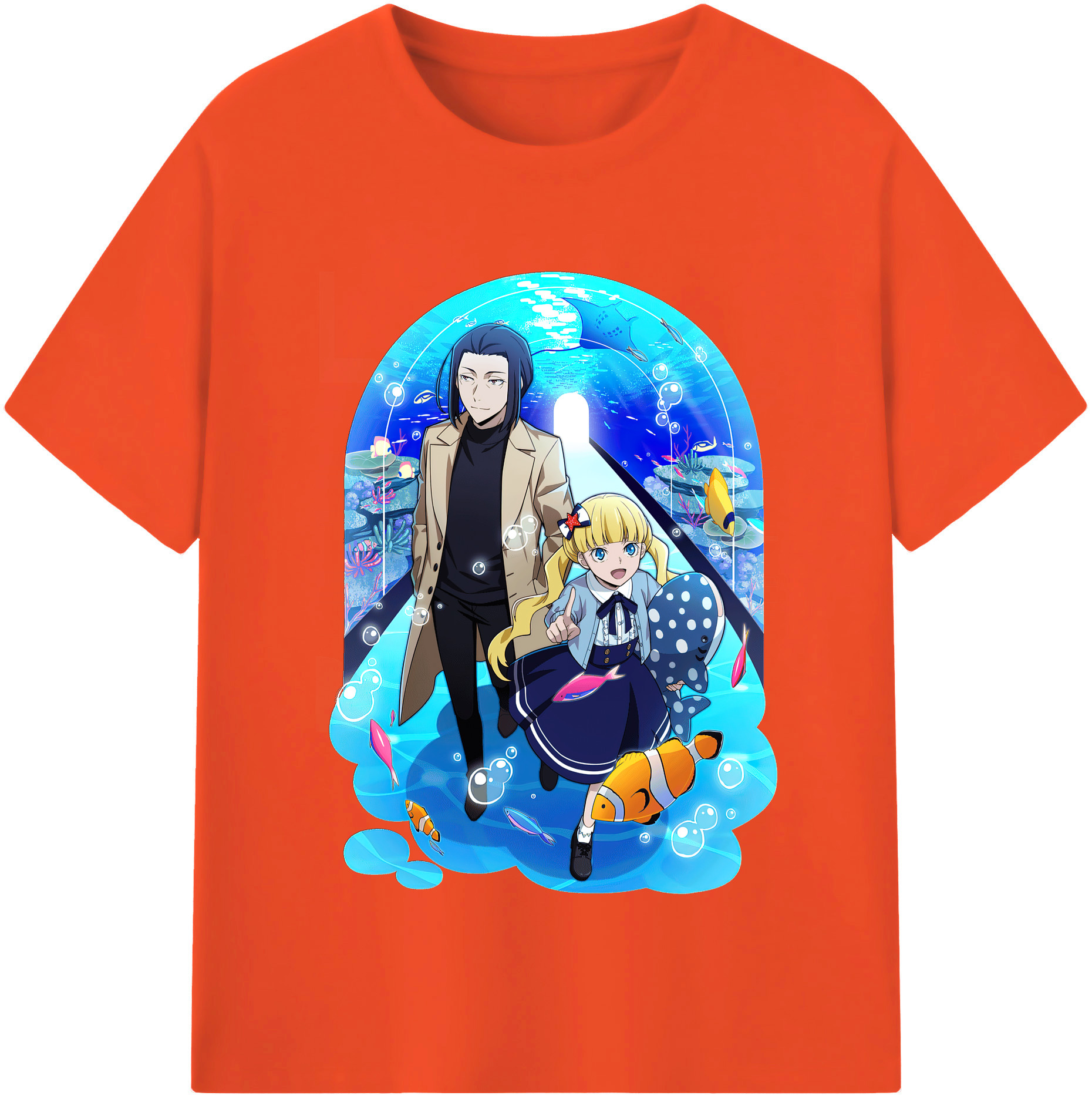（画像用） 文豪ストレイドッグス Bungo Stray Dogs 綿100％半袖Tシャツ（フロントプリント）