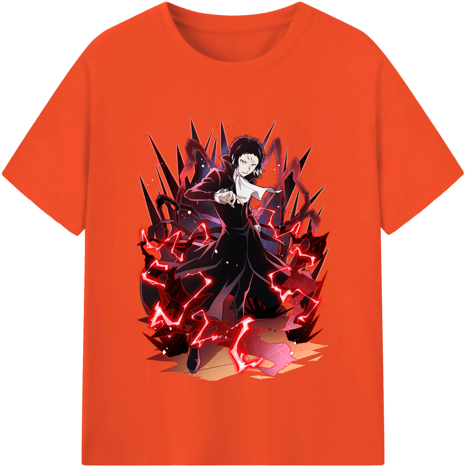 （画像用） 文豪ストレイドッグス Bungo Stray Dogs 綿100％半袖Tシャツ（フロントプリント）