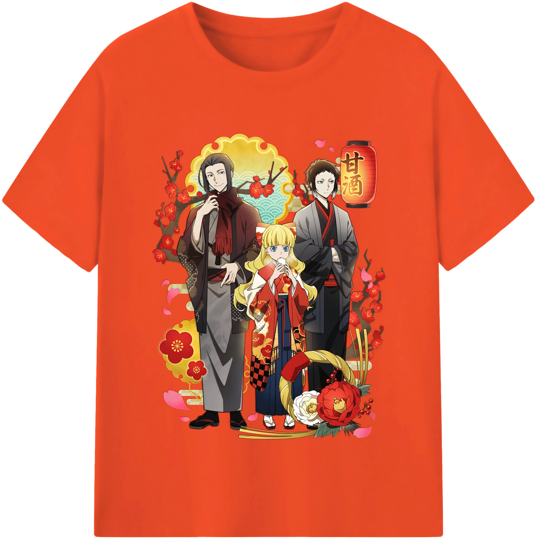 （画像用） 文豪ストレイドッグス Bungo Stray Dogs 綿100％半袖Tシャツ（フロントプリント）