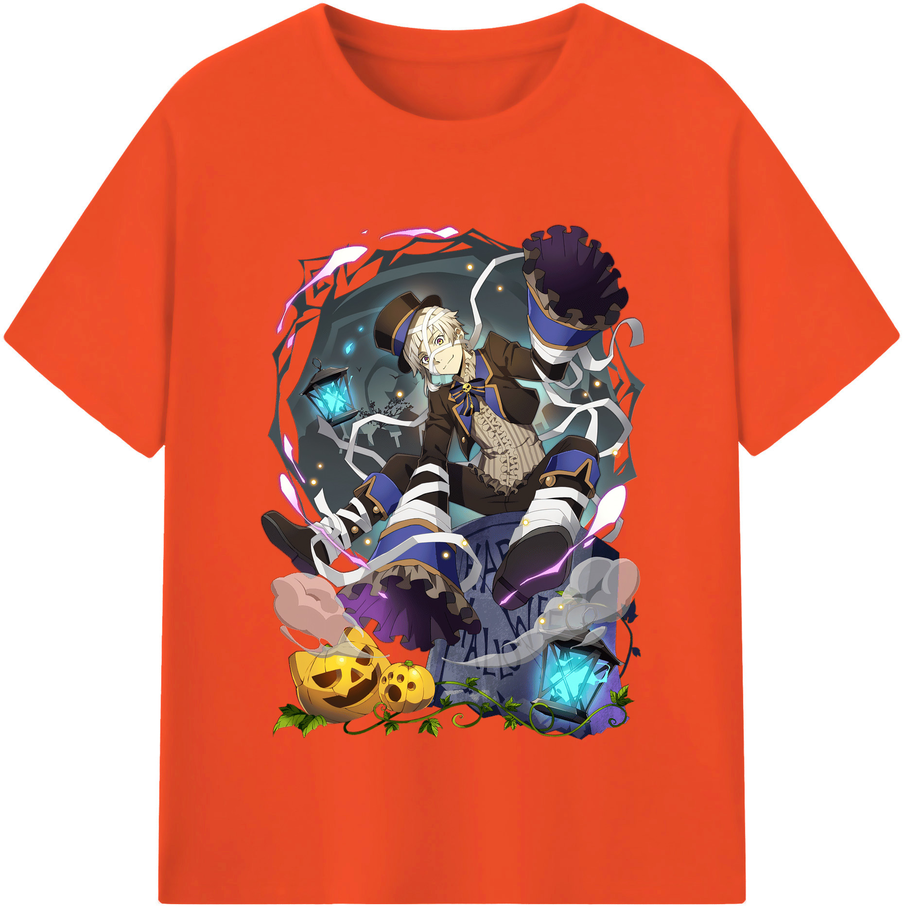 （画像用） 文豪ストレイドッグス Bungo Stray Dogs 綿100％半袖Tシャツ（フロントプリント）