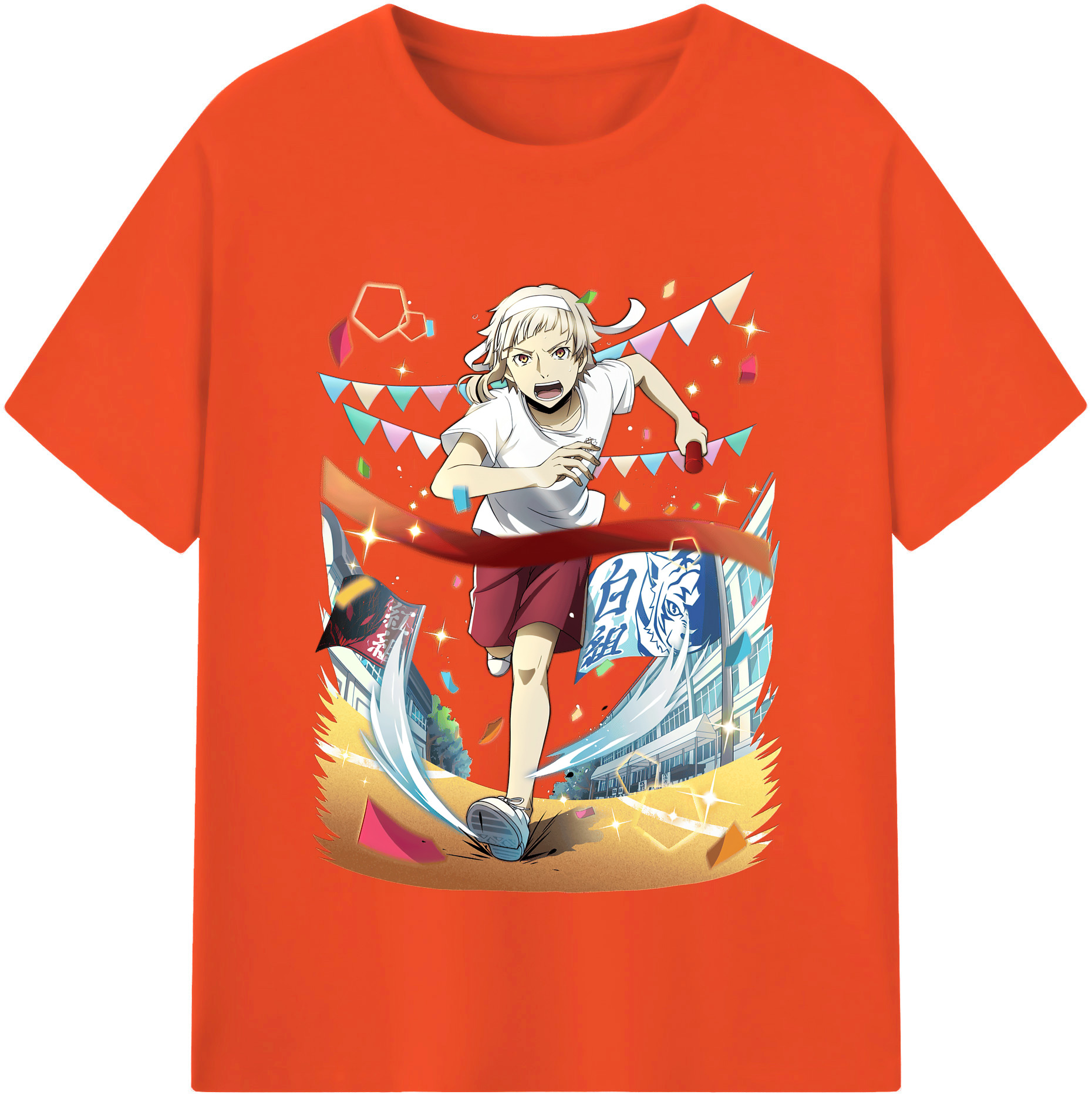（画像用） 文豪ストレイドッグス Bungo Stray Dogs 綿100％半袖Tシャツ（フロントプリント）