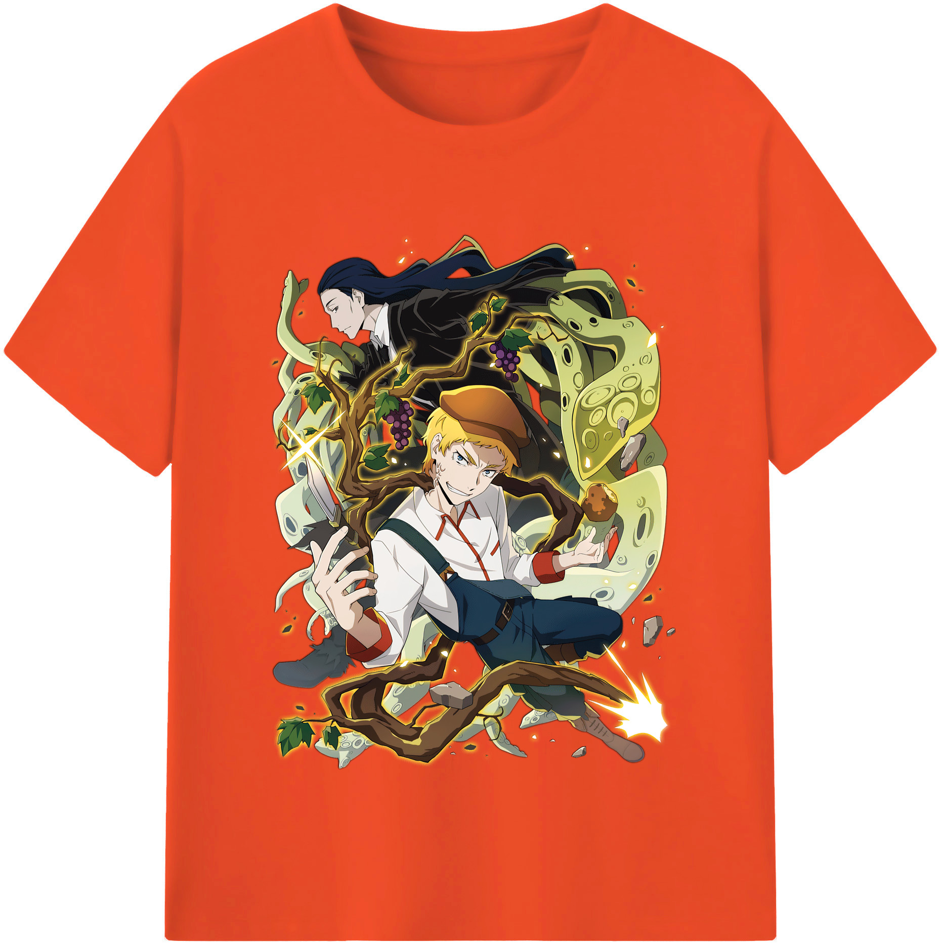 （画像用） 文豪ストレイドッグス Bungo Stray Dogs 綿100％半袖Tシャツ（フロントプリント）