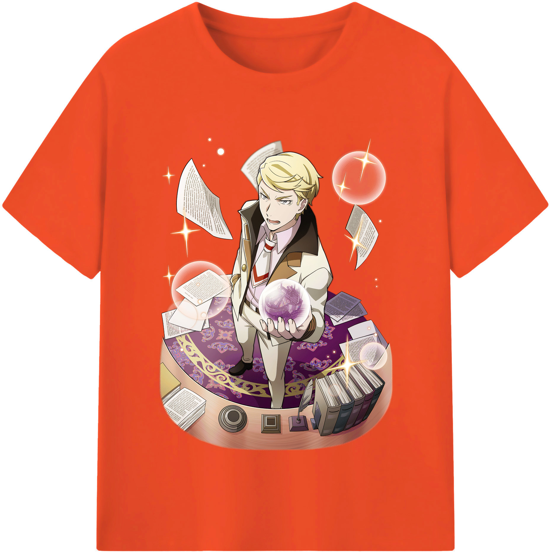 （画像用） 文豪ストレイドッグス Bungo Stray Dogs 綿100％半袖Tシャツ（フロントプリント）
