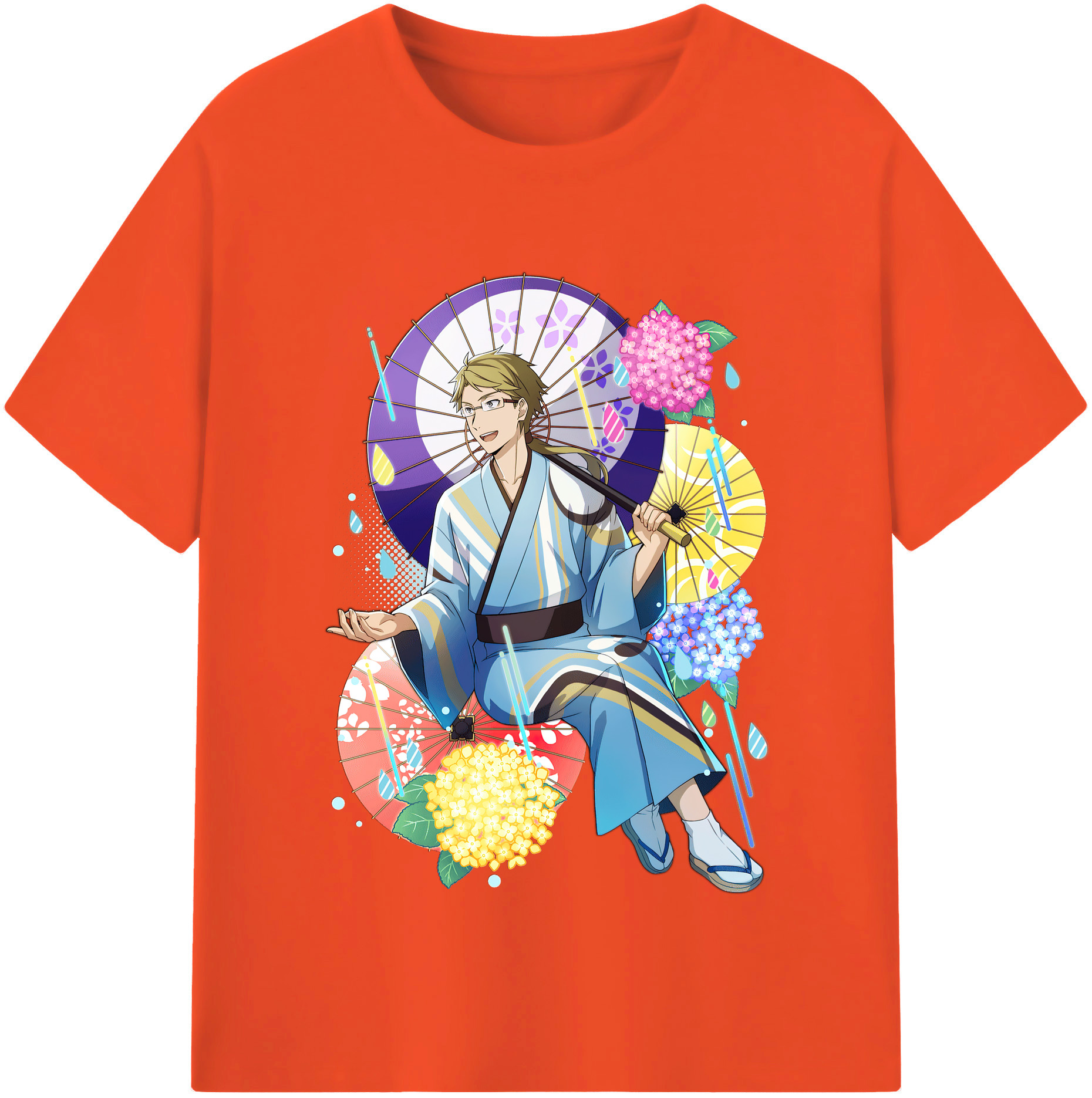 （画像用） 文豪ストレイドッグス Bungo Stray Dogs 綿100％半袖Tシャツ（フロントプリント）