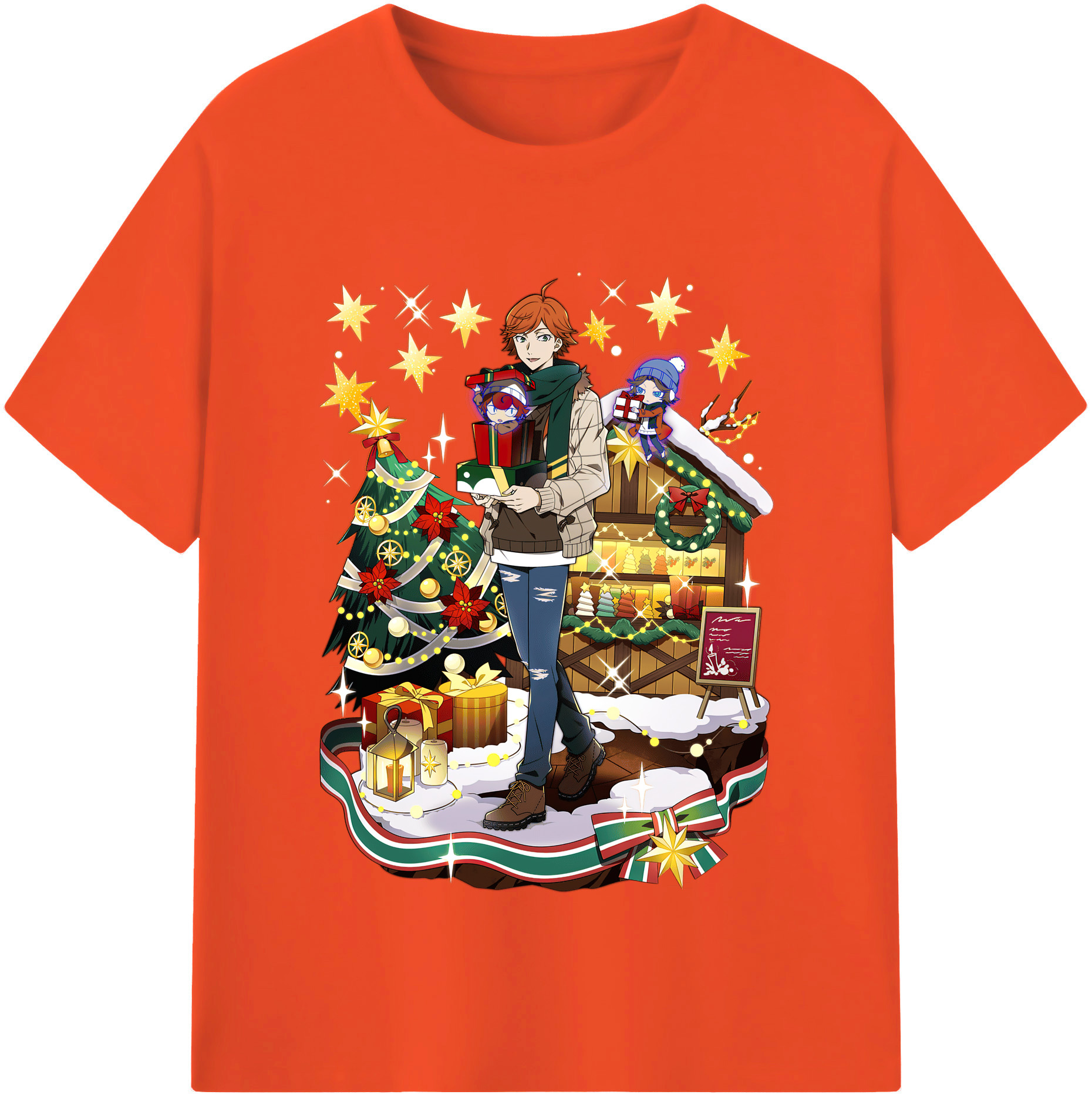 （画像用） 文豪ストレイドッグス Bungo Stray Dogs 綿100％半袖Tシャツ（フロントプリント）