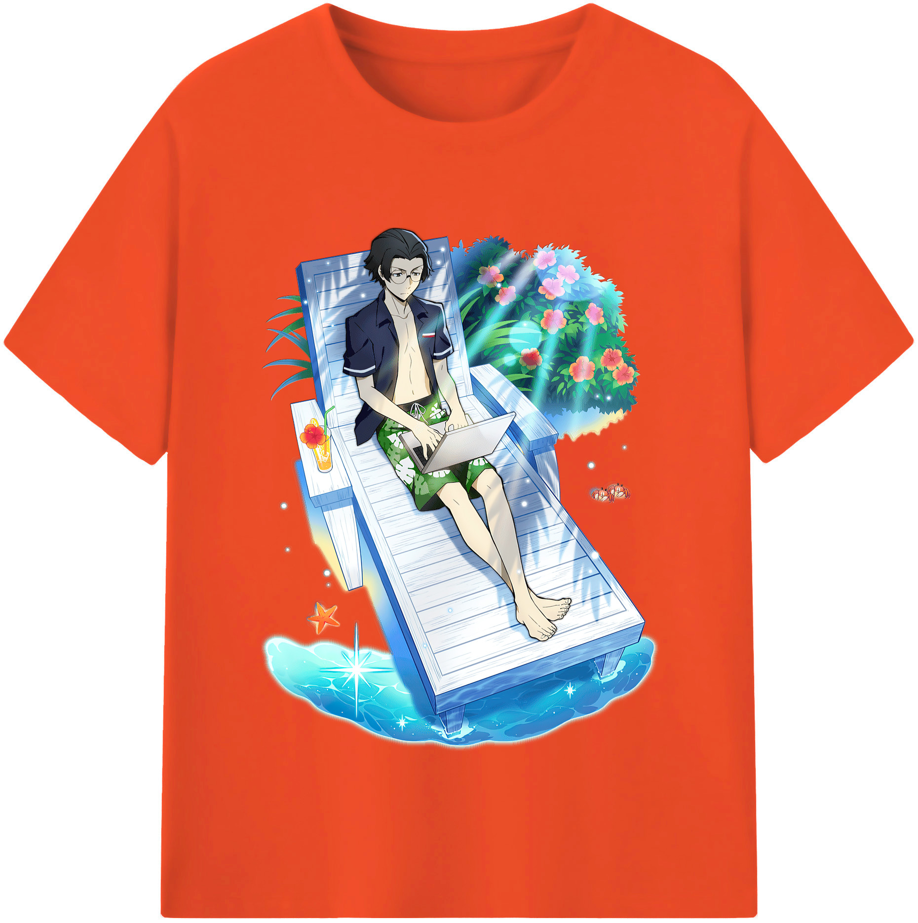 （画像用） 文豪ストレイドッグス Bungo Stray Dogs 綿100％半袖Tシャツ（フロントプリント）
