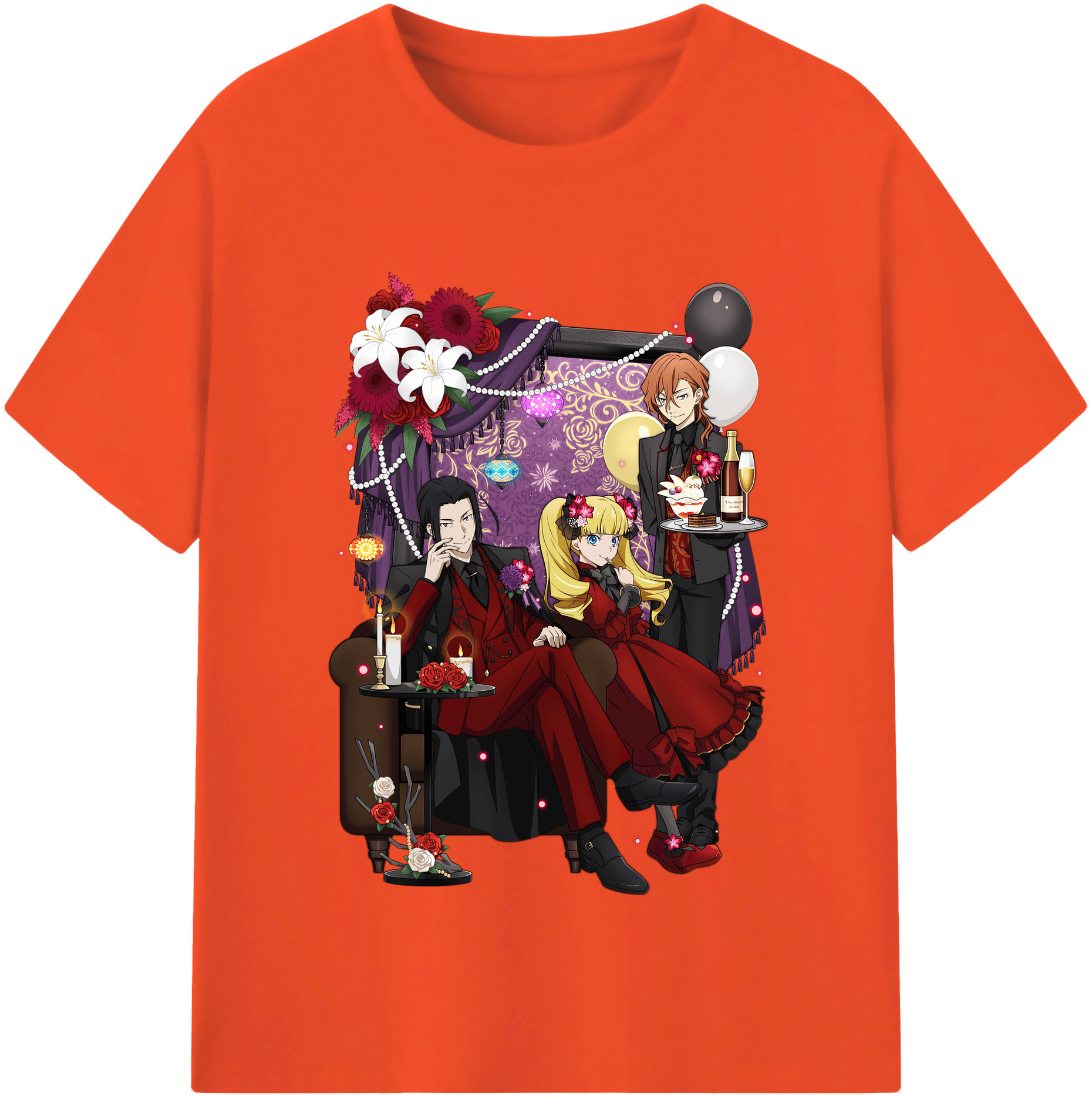 （画像用） 文豪ストレイドッグス Bungo Stray Dogs 綿100％半袖Tシャツ（フロントプリント）