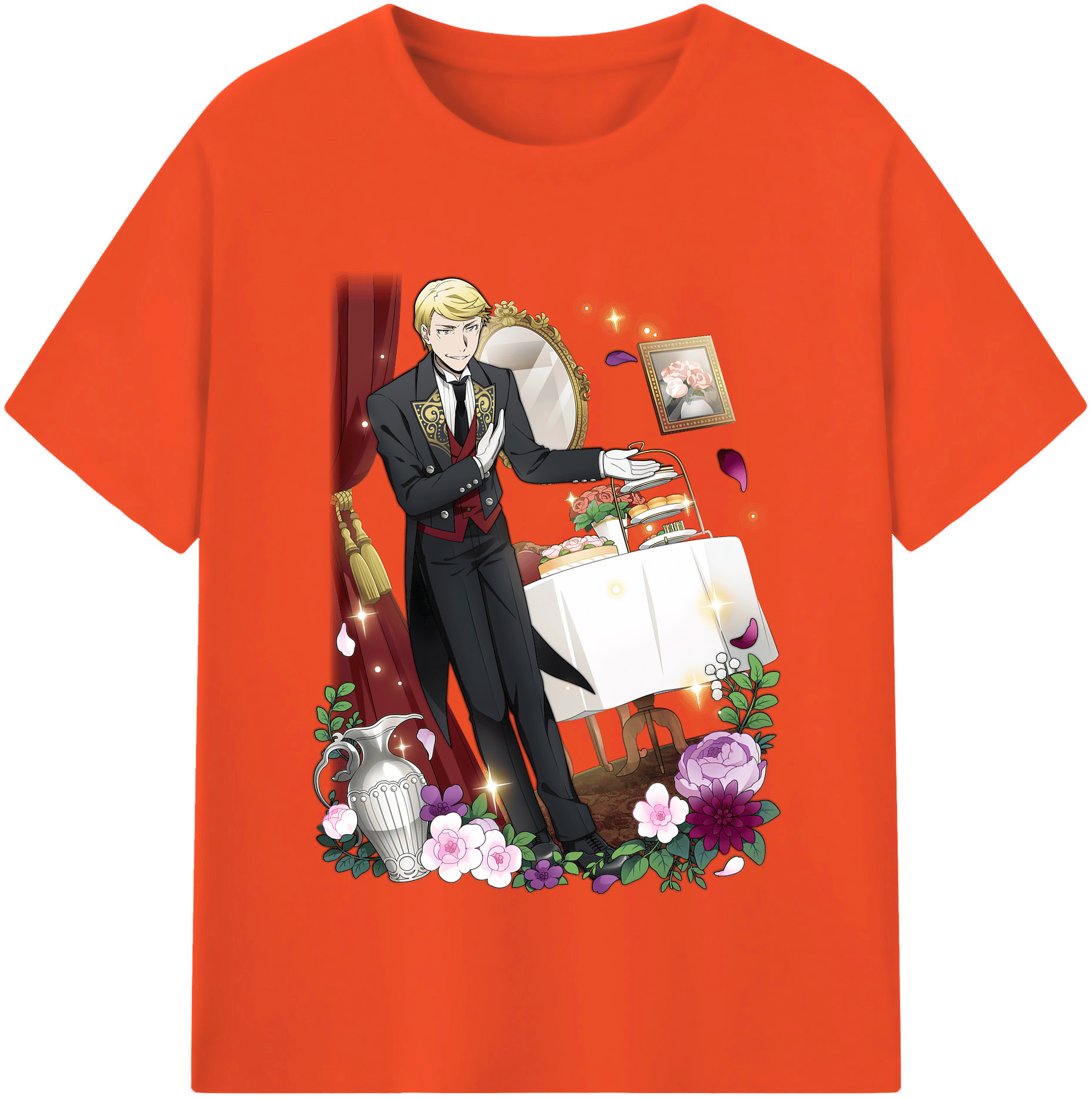 （画像用） 文豪ストレイドッグス Bungo Stray Dogs 綿100％半袖Tシャツ（フロントプリント）