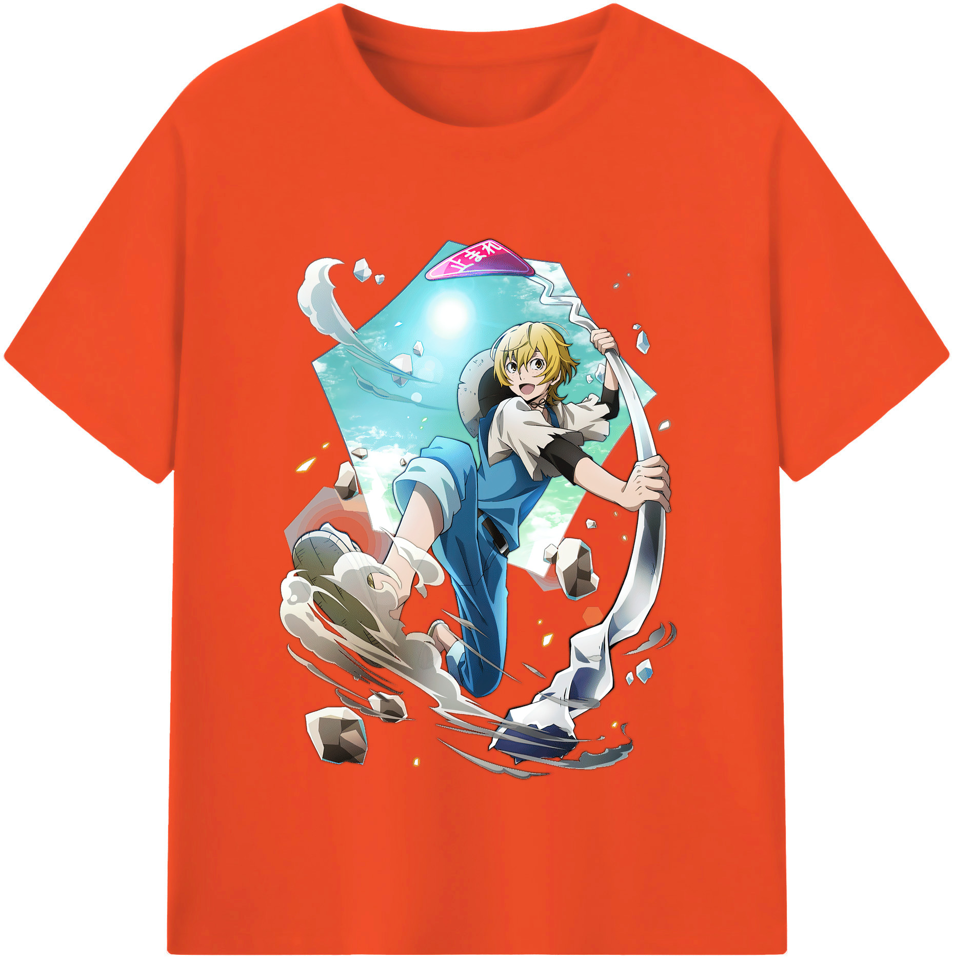 （画像用） 文豪ストレイドッグス Bungo Stray Dogs 綿100％半袖Tシャツ（フロントプリント）
