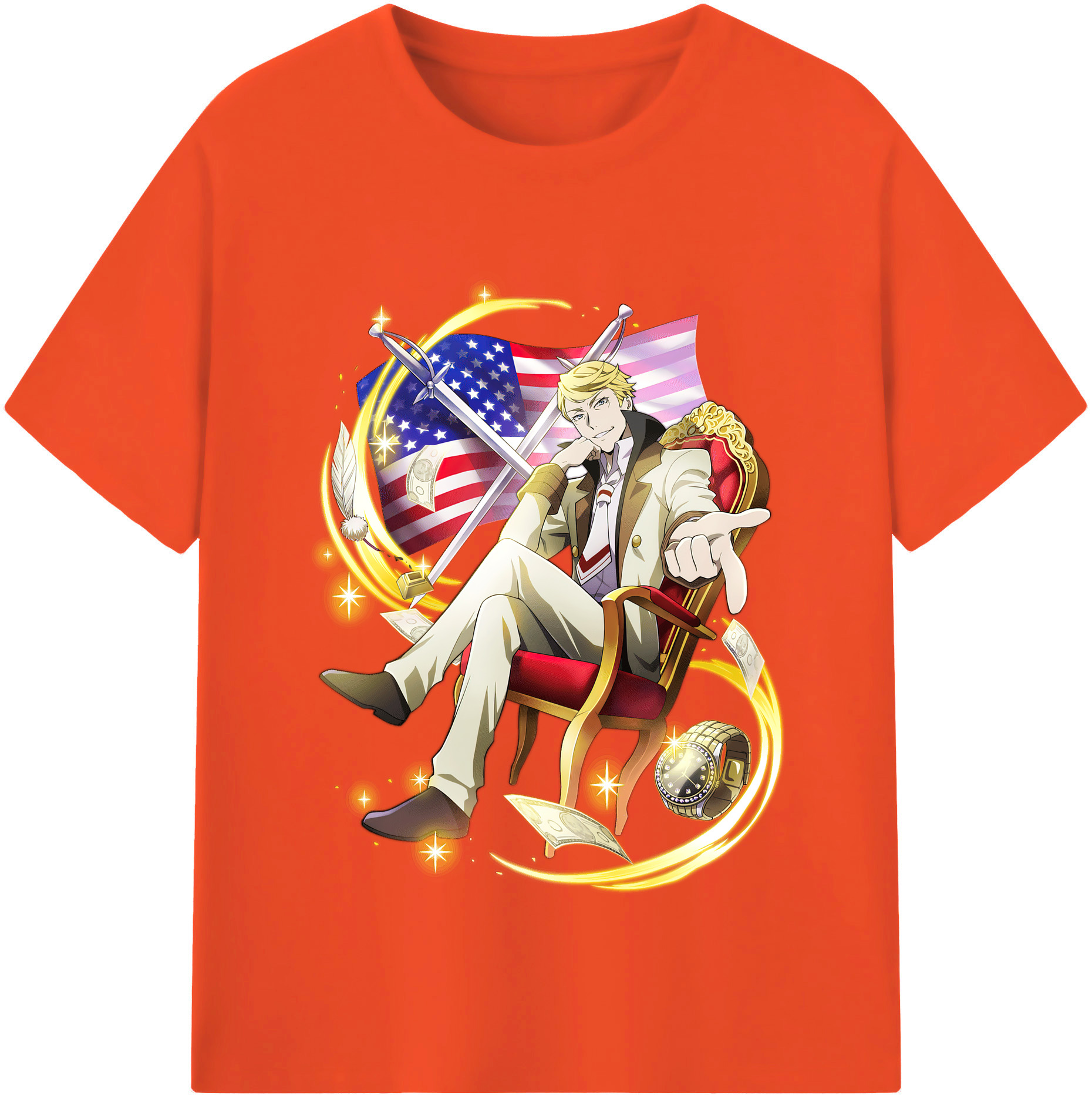 （画像用） 文豪ストレイドッグス Bungo Stray Dogs 綿100％半袖Tシャツ（フロントプリント）