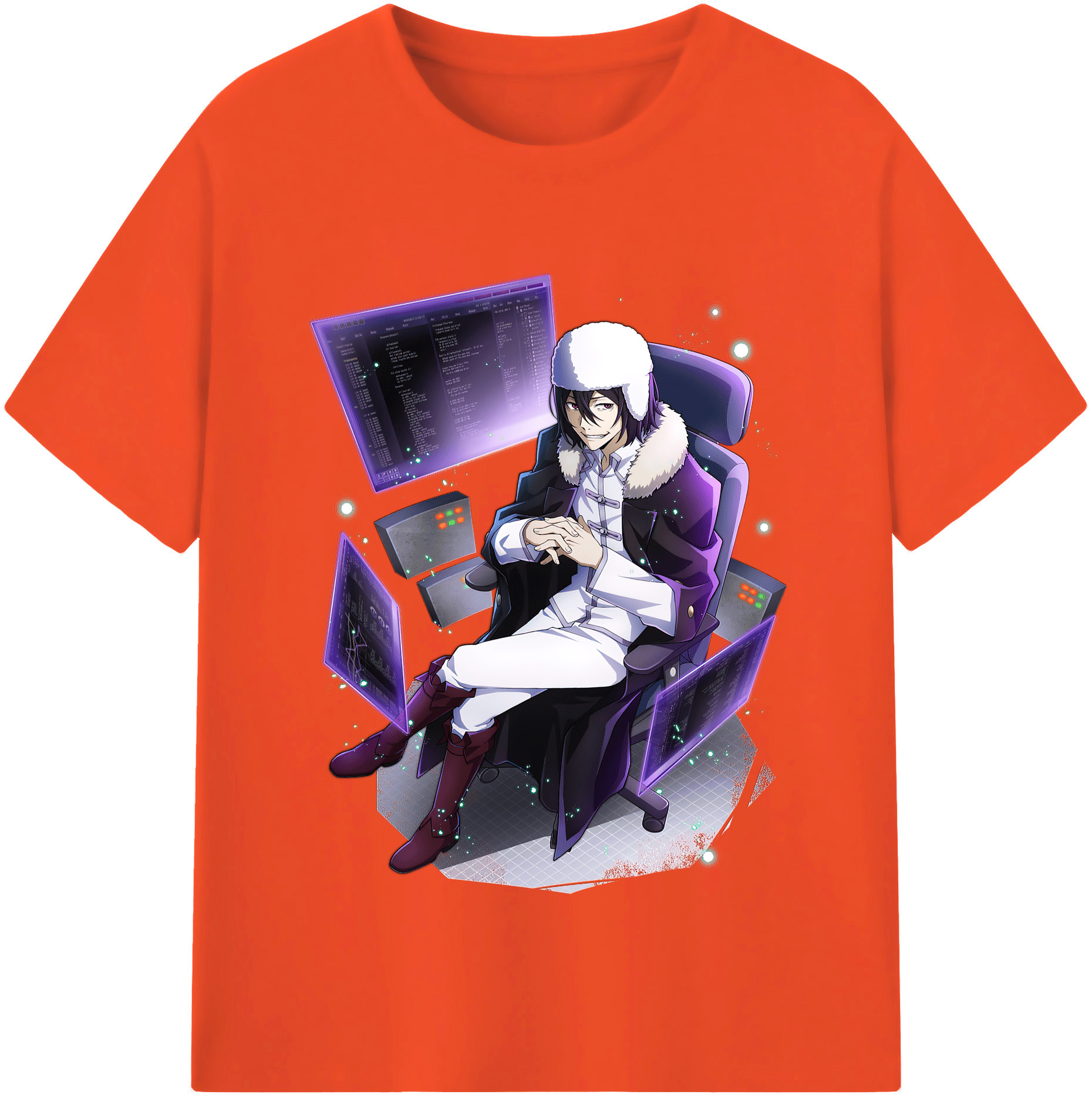 （画像用） 文豪ストレイドッグス Bungo Stray Dogs 綿100％半袖Tシャツ（フロントプリント）