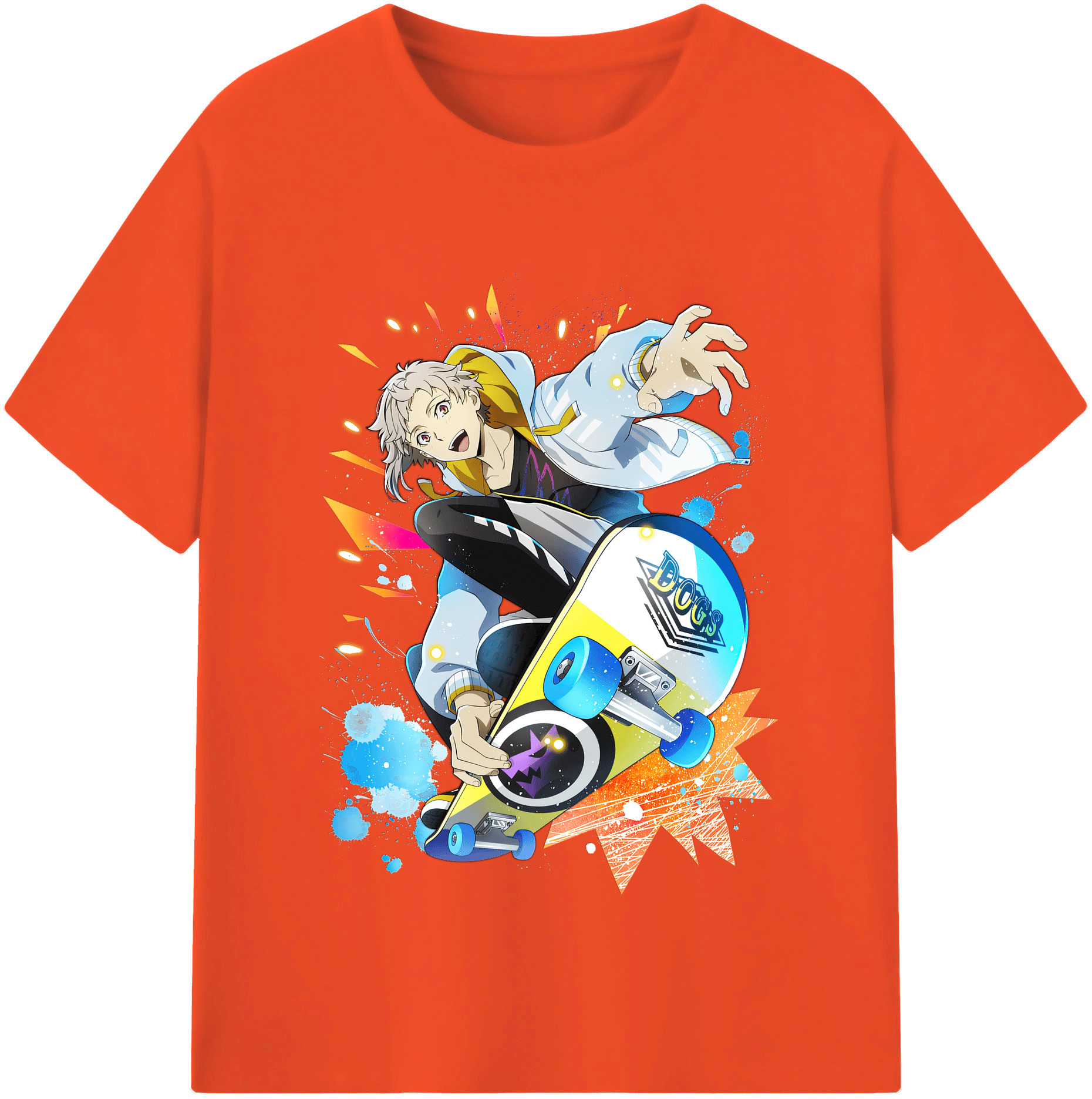 （画像用） 文豪ストレイドッグス Bungo Stray Dogs 綿100％半袖Tシャツ（フロントプリント）