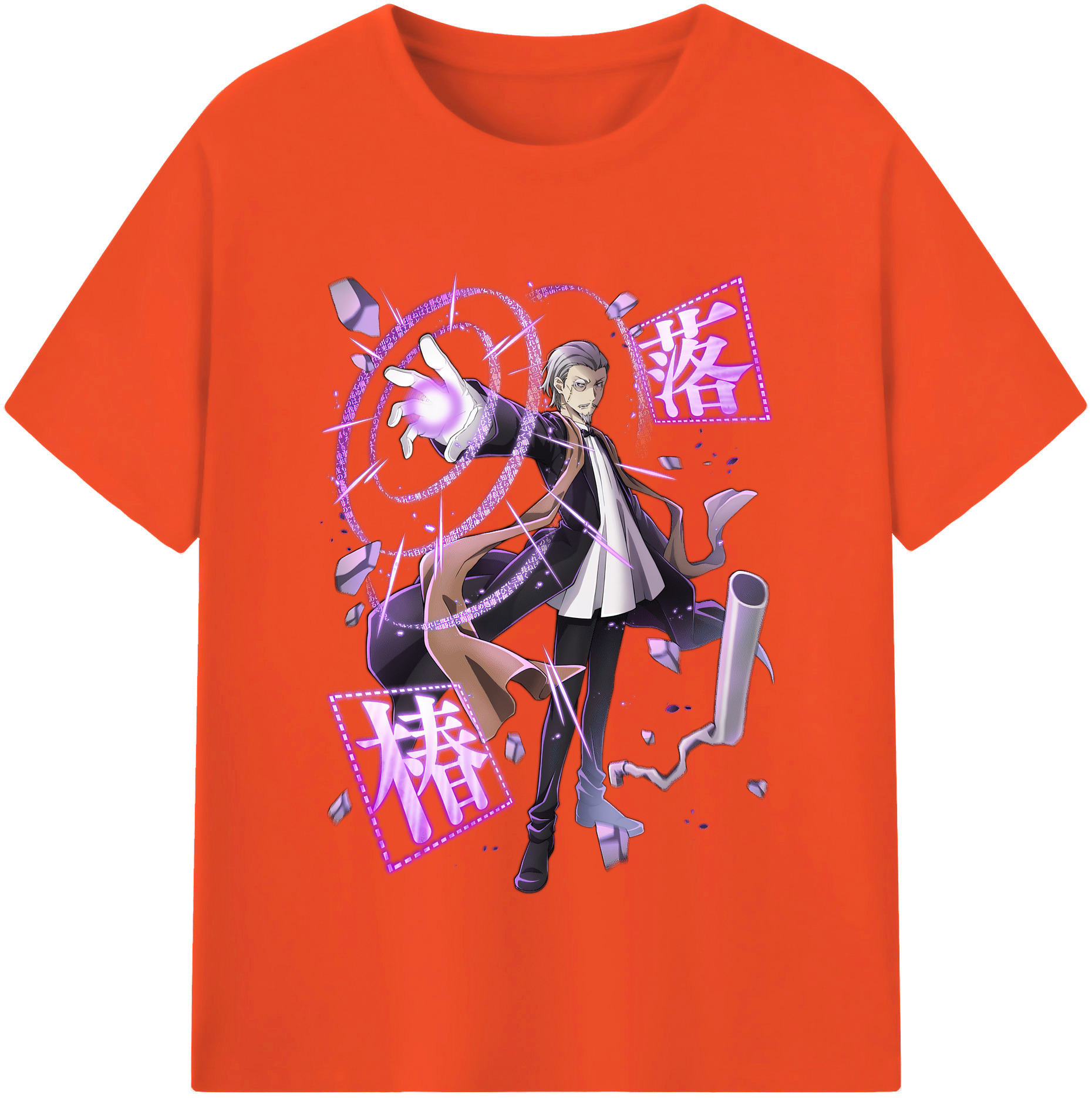 （画像用） 文豪ストレイドッグス Bungo Stray Dogs 綿100％半袖Tシャツ（フロントプリント）